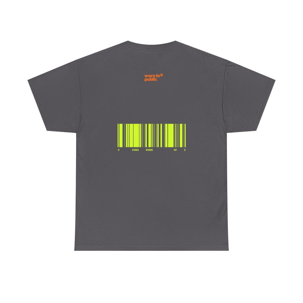 Luxuries of Life Neon Abstract Wave T-Shirt | Barcode Graphic Tee