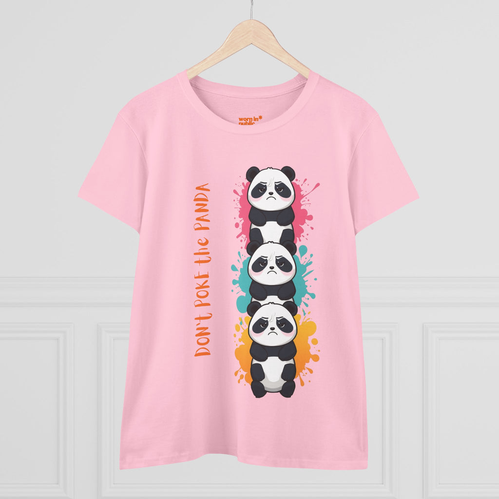 Don't Poke the Panda Women's T-Shirt | Cute Panda Stack Graphic Tee