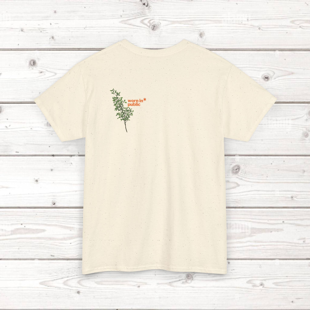 Unisex Botanical Tee — "Feel Free to Be Bored" Graphic T-Shirt