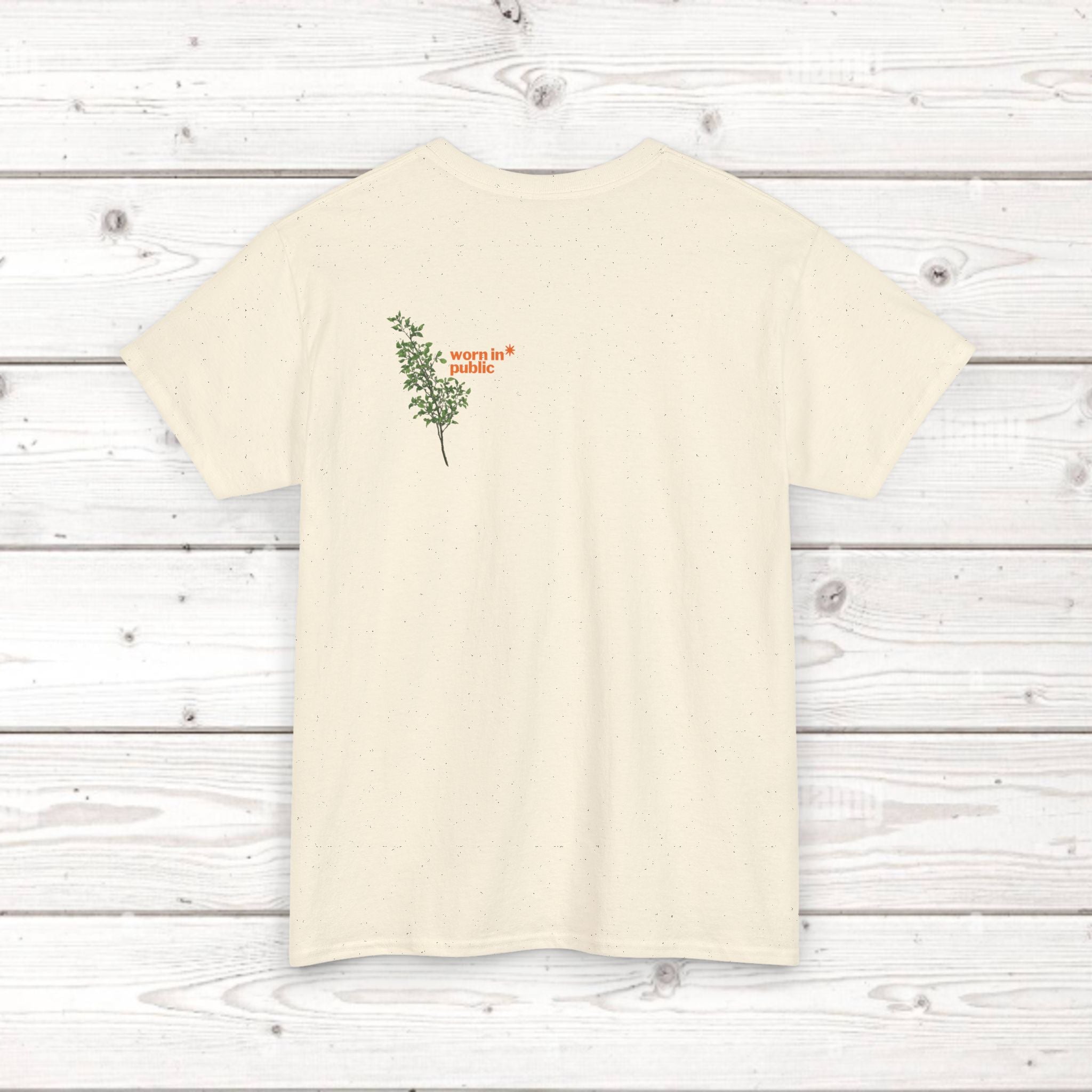 Unisex Botanical Tee — "Feel Free to Be Bored" Graphic T-Shirt