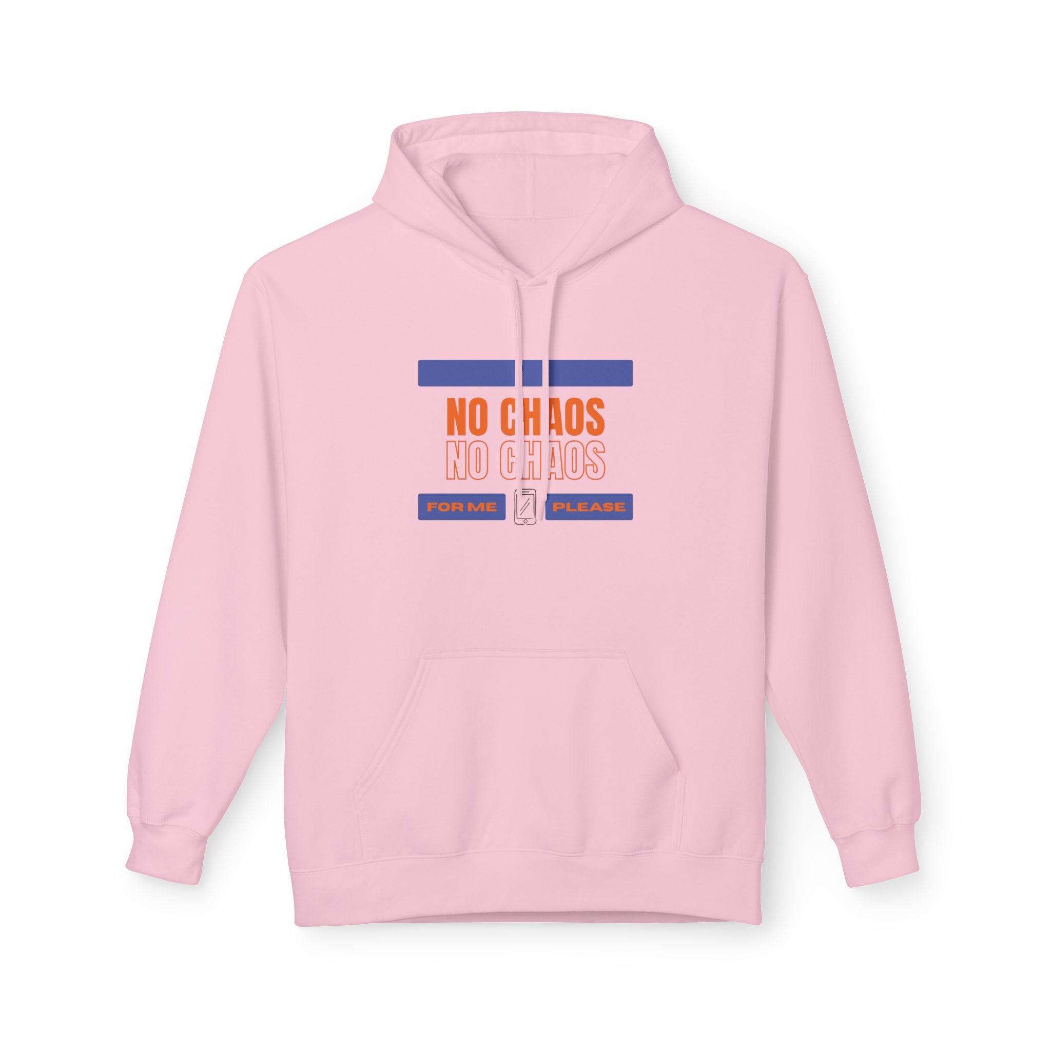 No Chaos Hoodie | Minimalist Motivational Pullover Sweatshirt