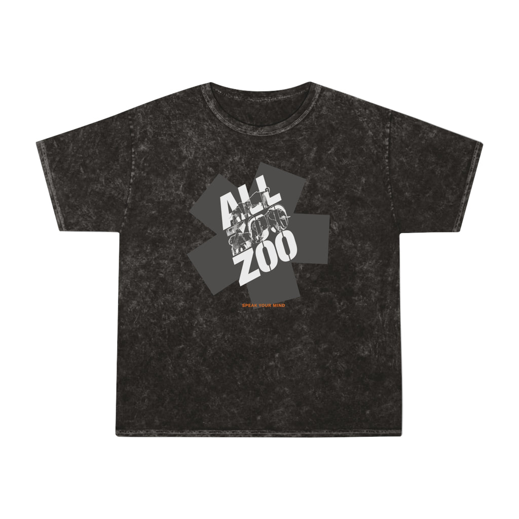 All Zoo Graphic Premium Mineral Wash T-Shirt | Vintage Washed Animal Graphic Tee
