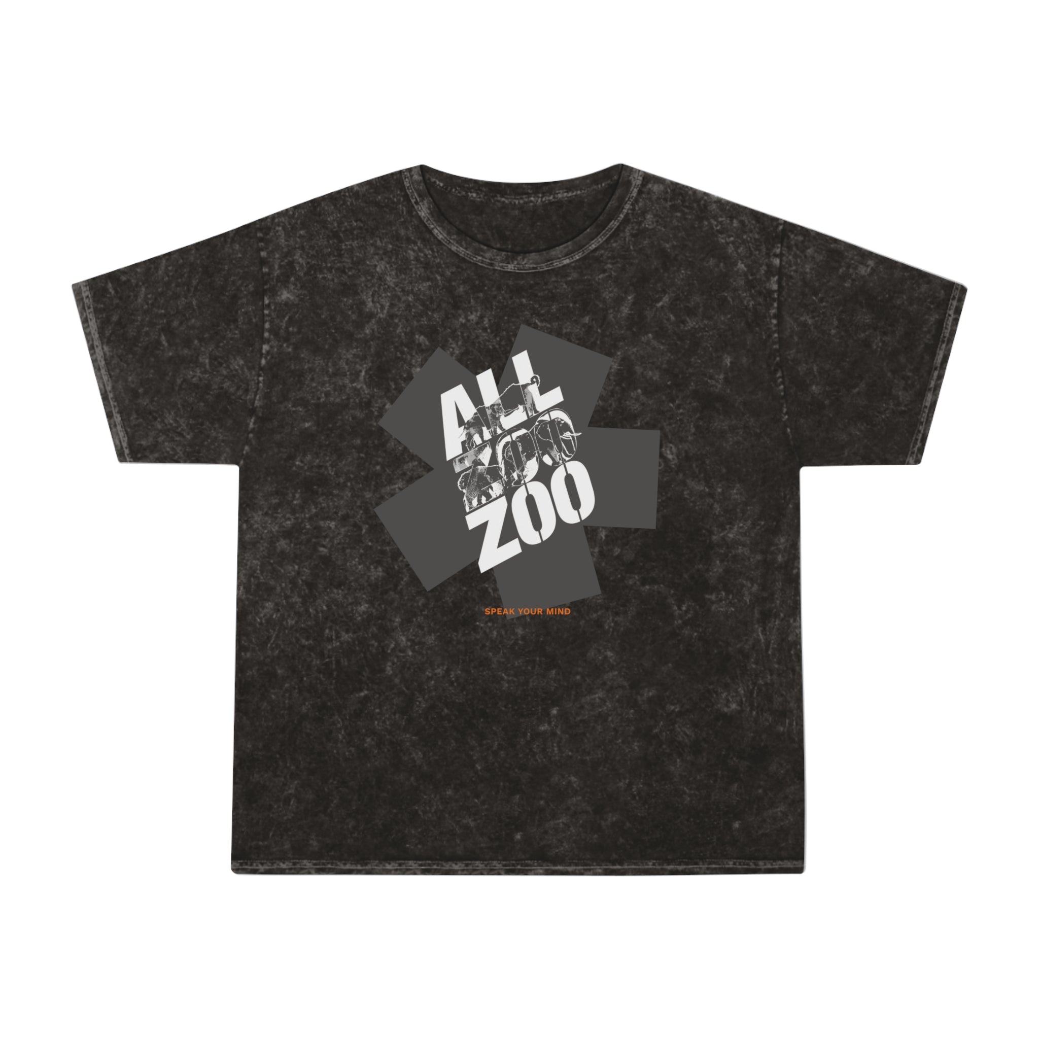 All Zoo Graphic Premium Mineral Wash T-Shirt | Vintage Washed Animal Graphic Tee