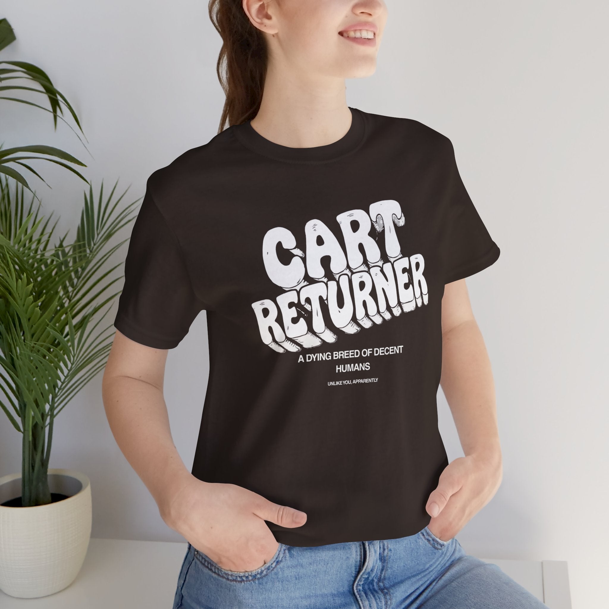 Cart Returner T-Shirt | Funny Grocery Store Humor Tee for Good People