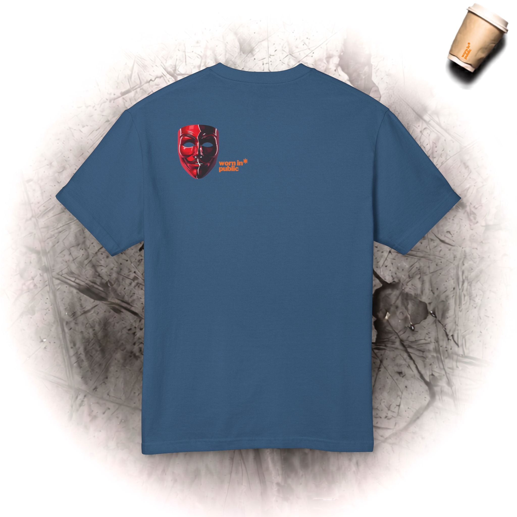 HYPOCRISY IS ENEMY | Red Mask Statement Tee