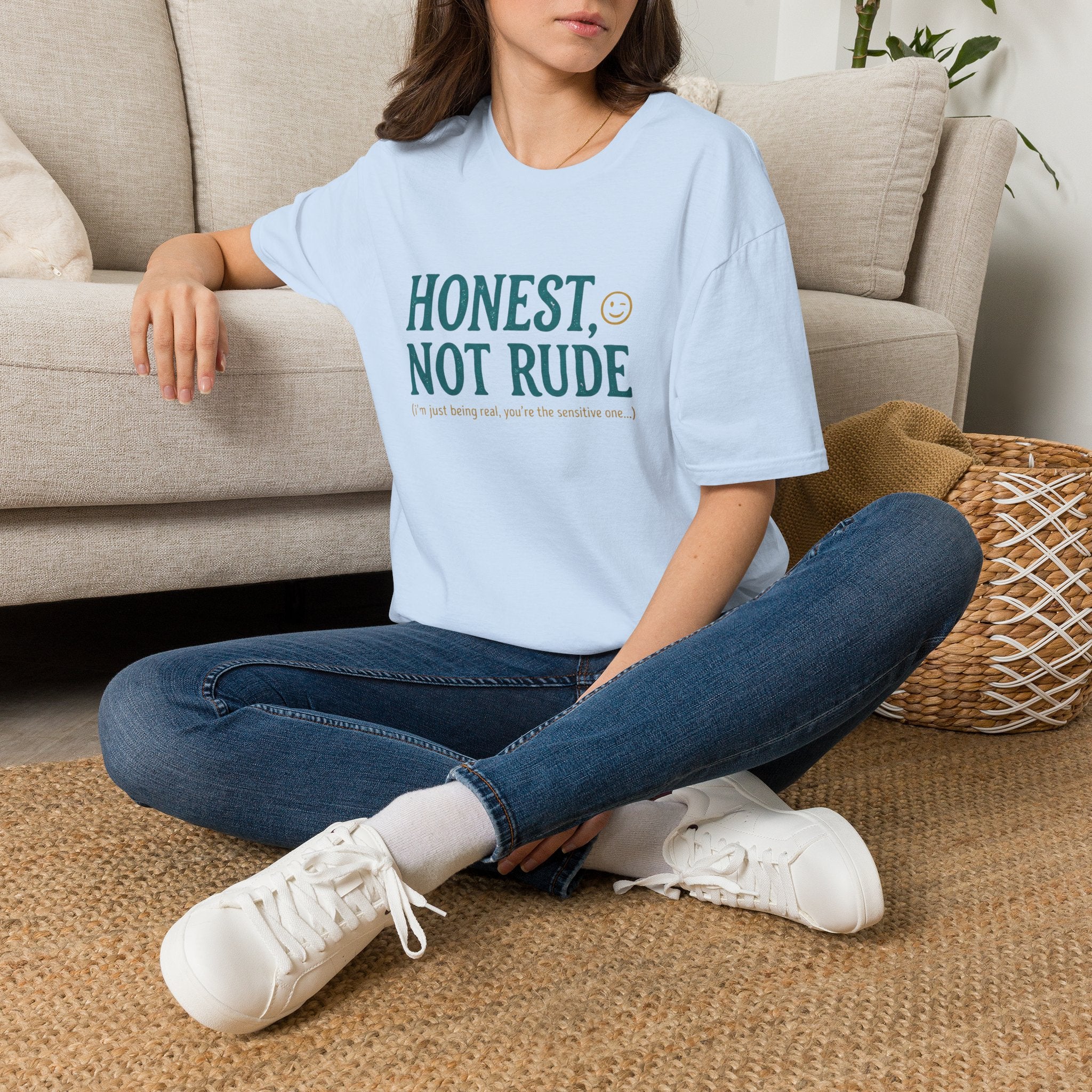 Honest Not Rude | Funny Sarcastic Unisex Graphic Tee for Real Talk