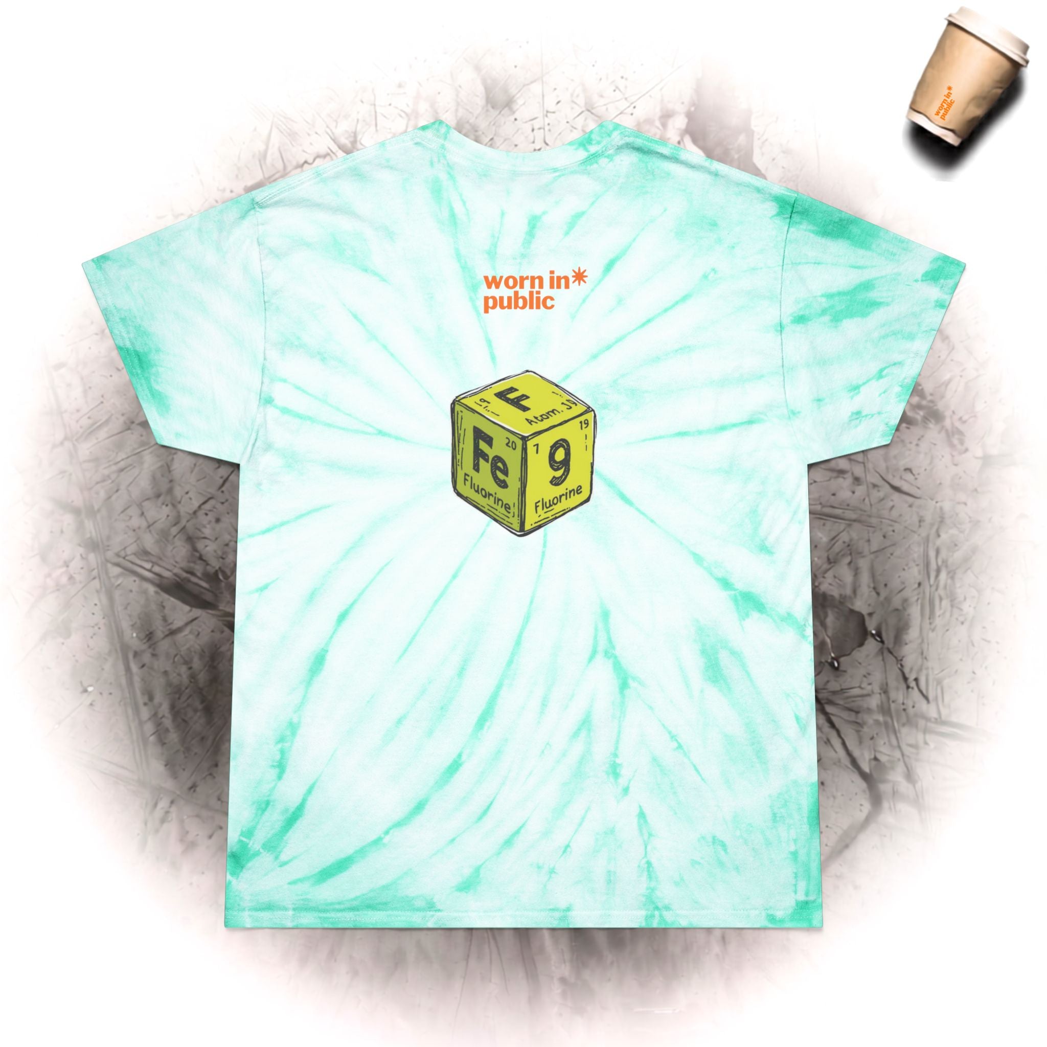 Fart Free Tie-Dye T-Shirt | Funny Graphic Tee in Cyclone Yellow