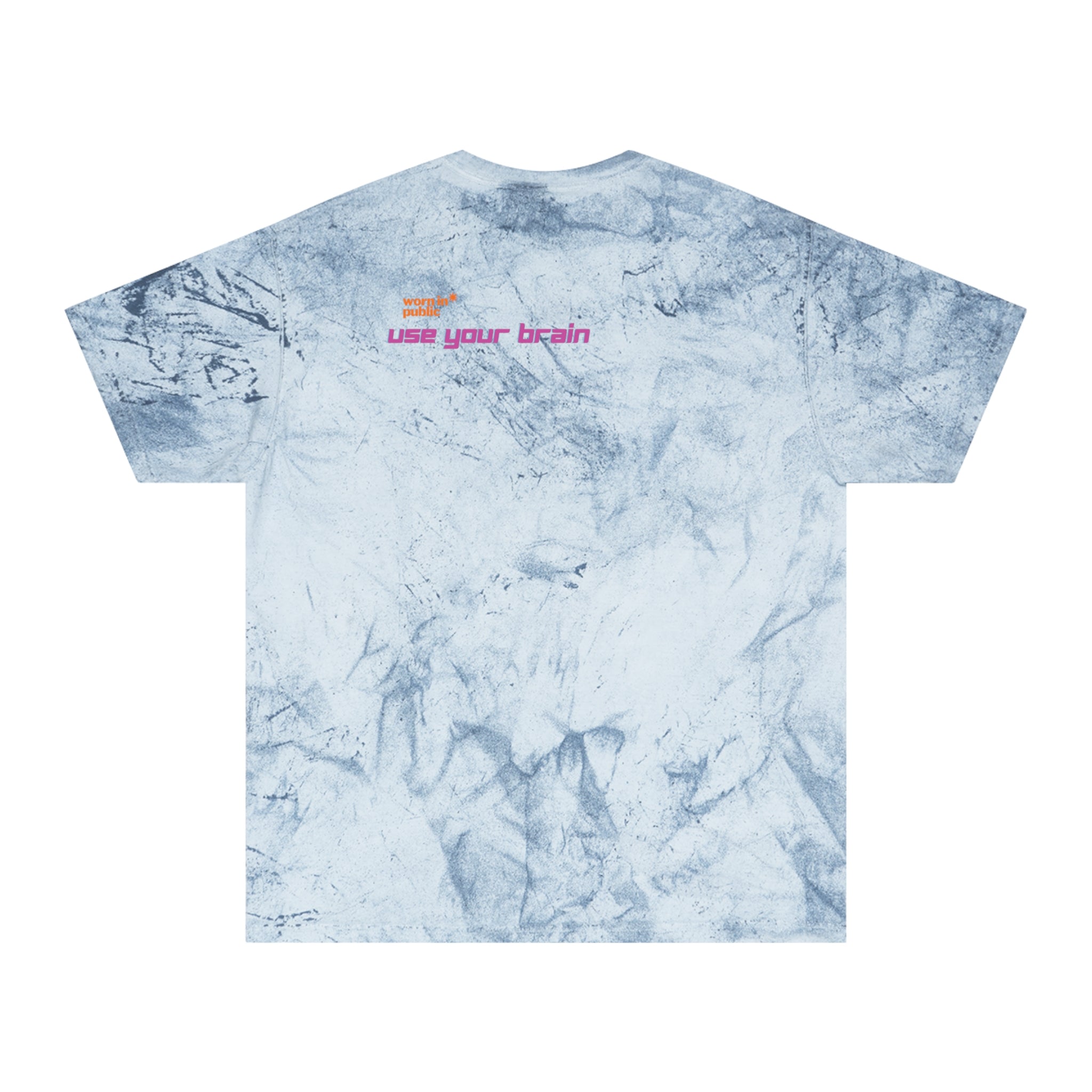 Brain User or Abuser GEN Z Premium Washed Graphic Tee — Retro Vaporwave 'Use Your Brain' Tie-Dye Shirt