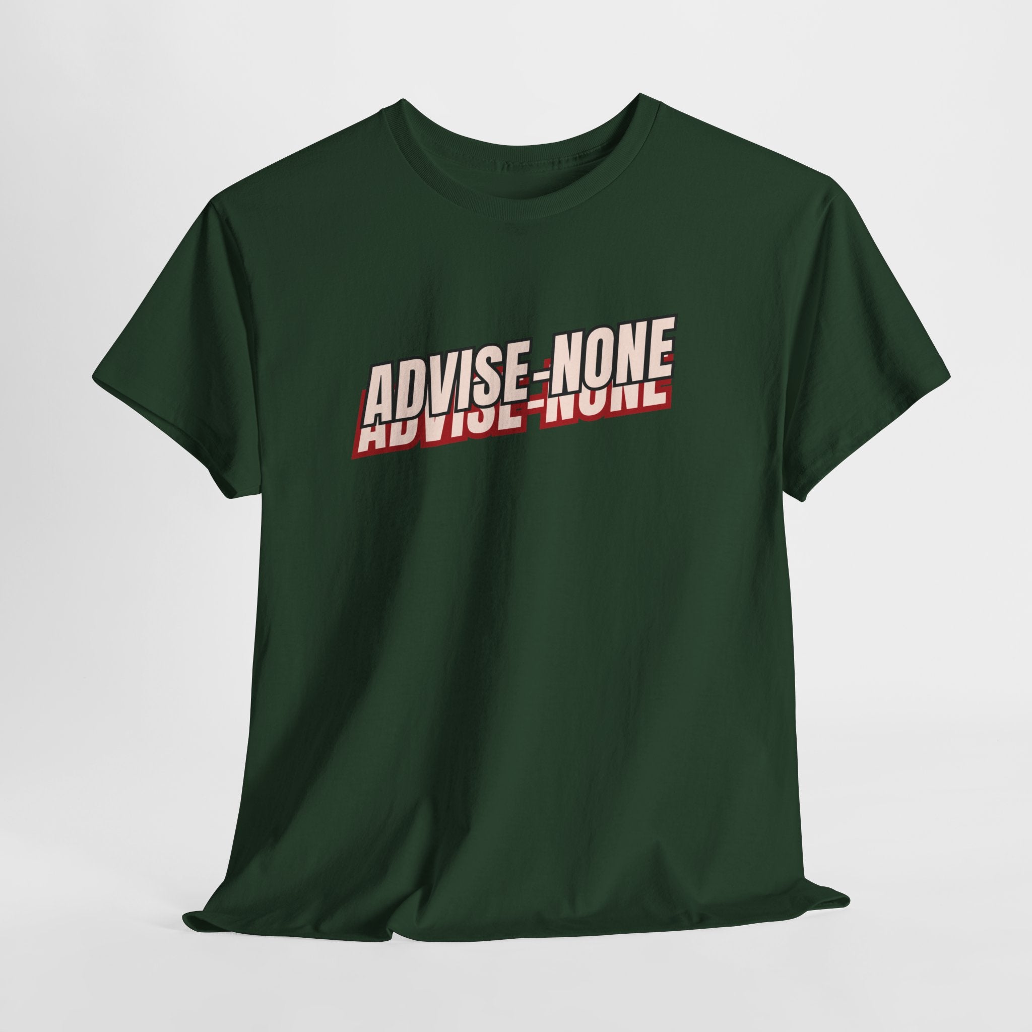 Advise None | Retro Slanted Unisex Graphic Tee