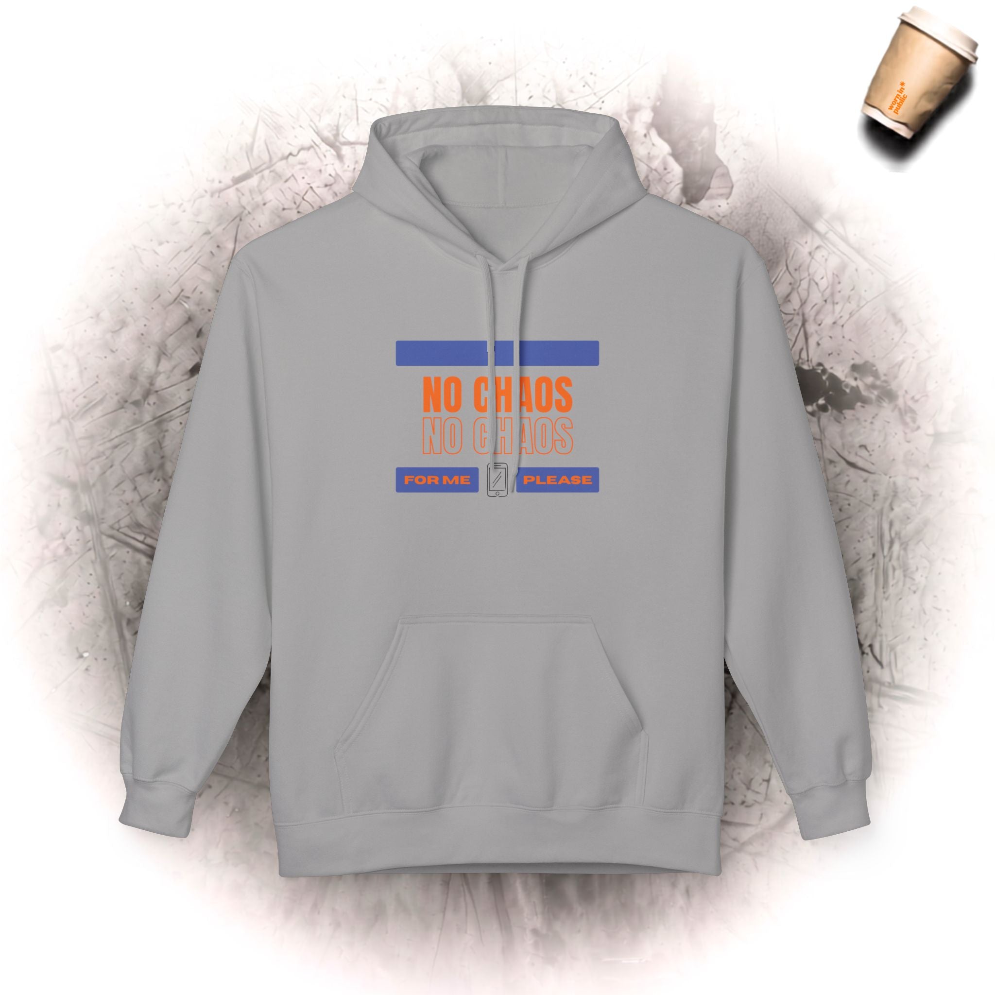 No Chaos Hoodie | Minimalistischer motivierender Kapuzenpullover