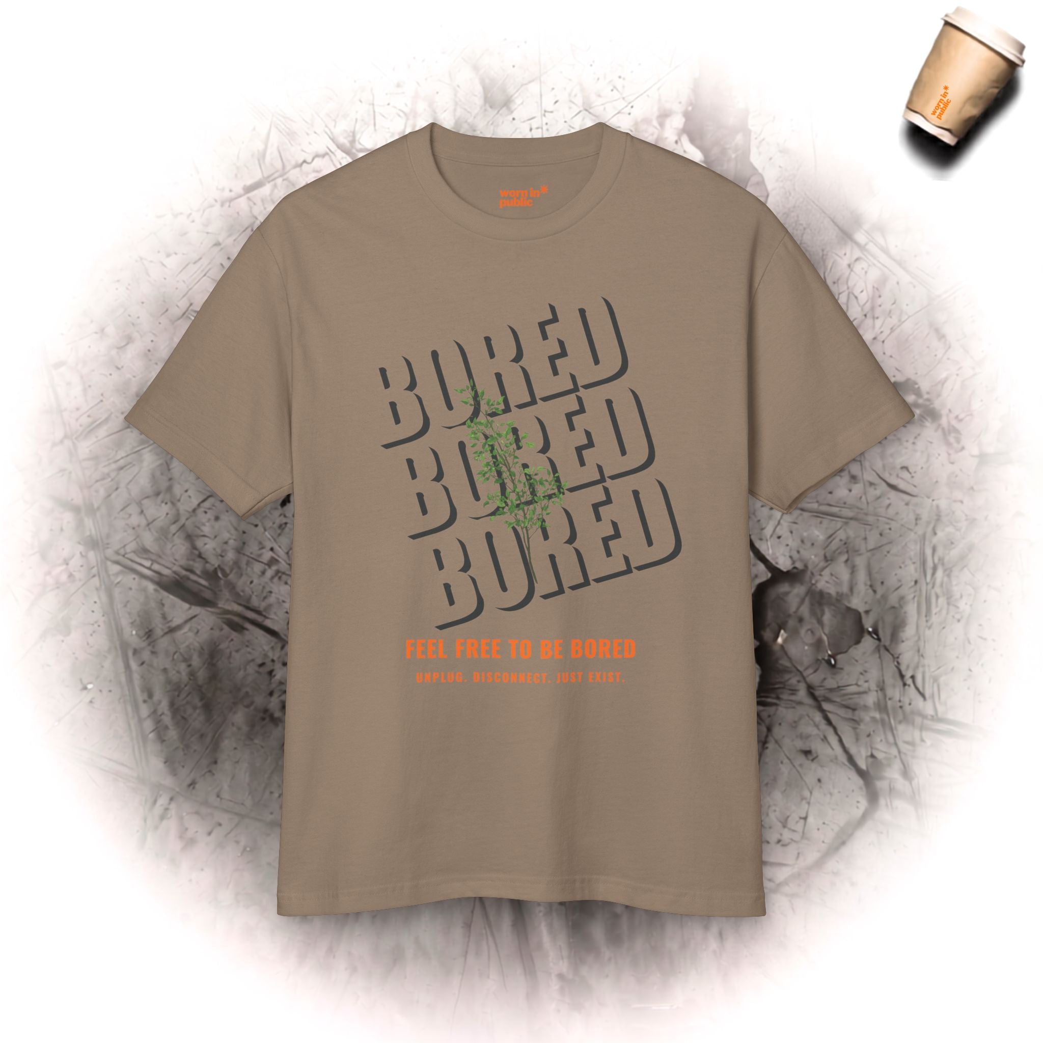 Feel Free to Be Bored | Unisex Botanical Graphic Tee
