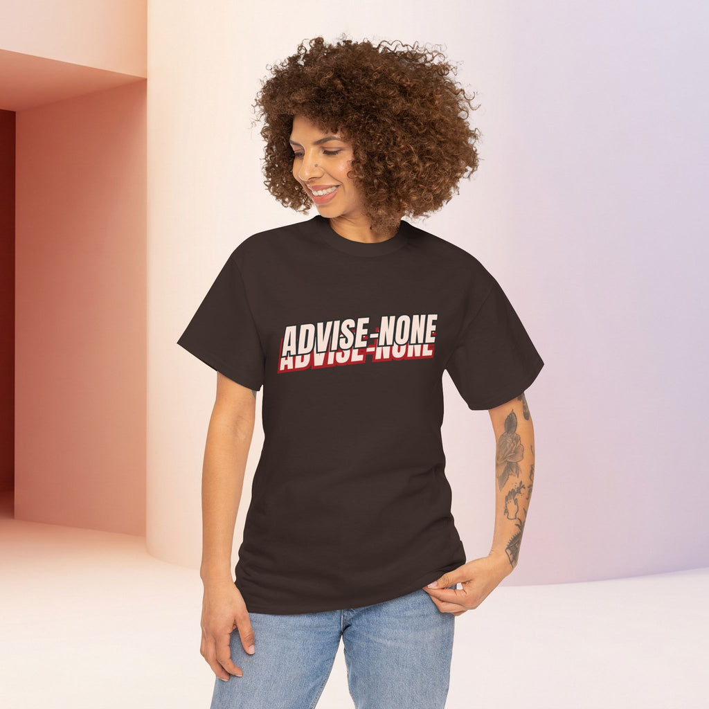 Advise None | Retro Slanted Unisex Graphic Tee