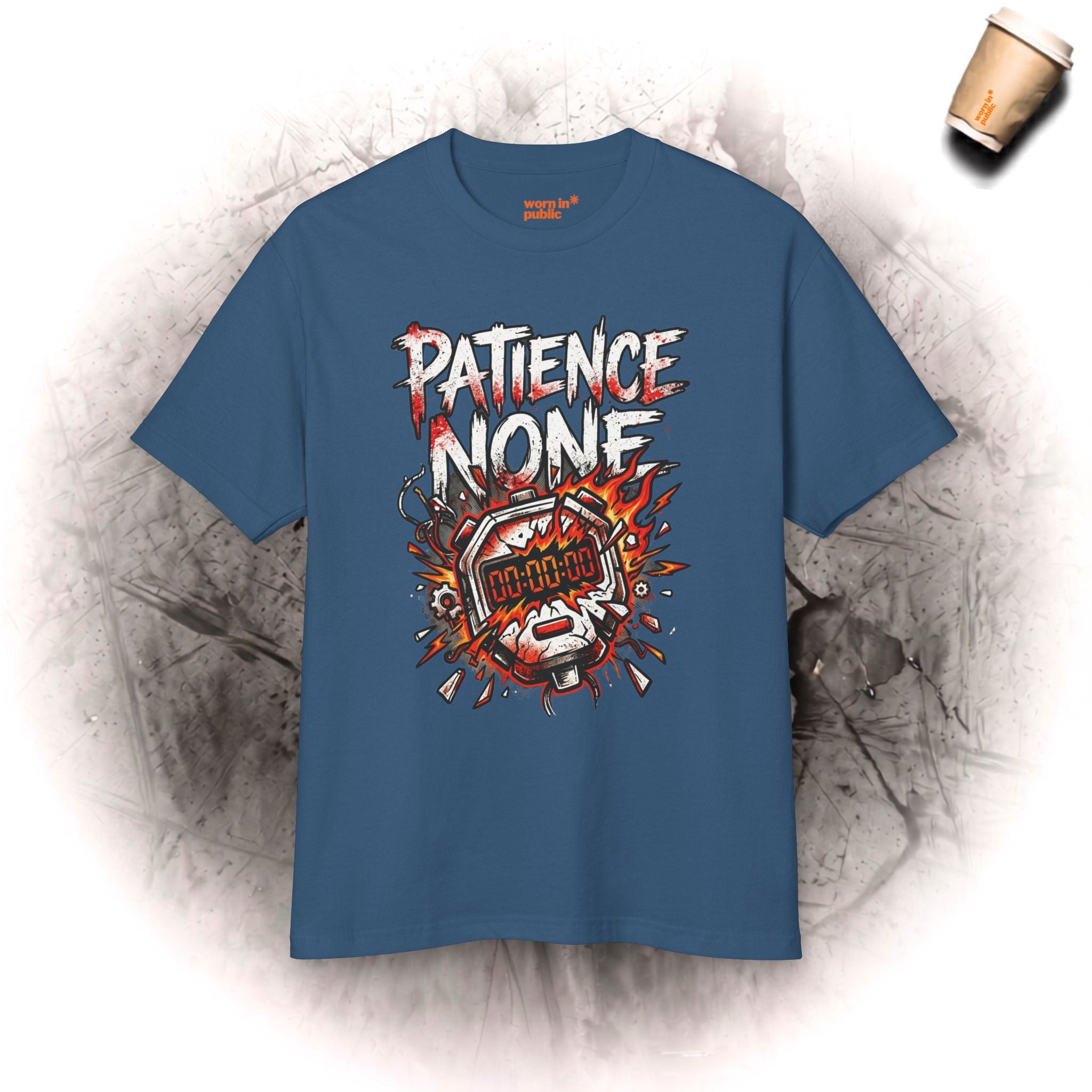Geduld Null | Bomb Timer Streetwear Grafik-T-Shirt