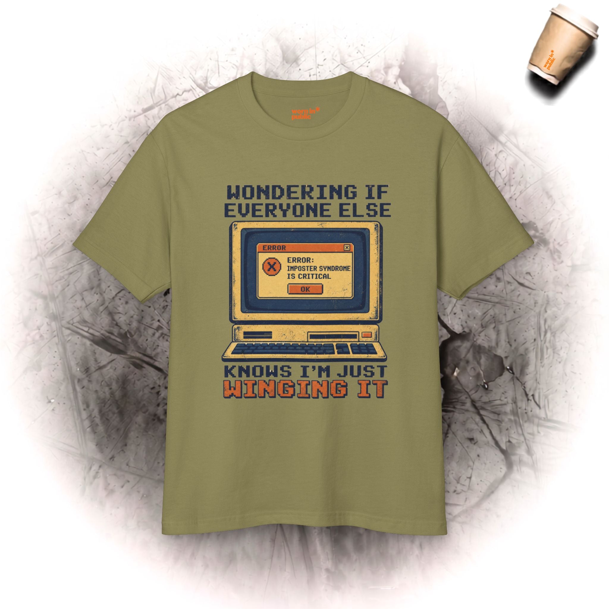 Winging It | Retro Computer Graphic Tee | Unisex Vintage Tech T-Shirt