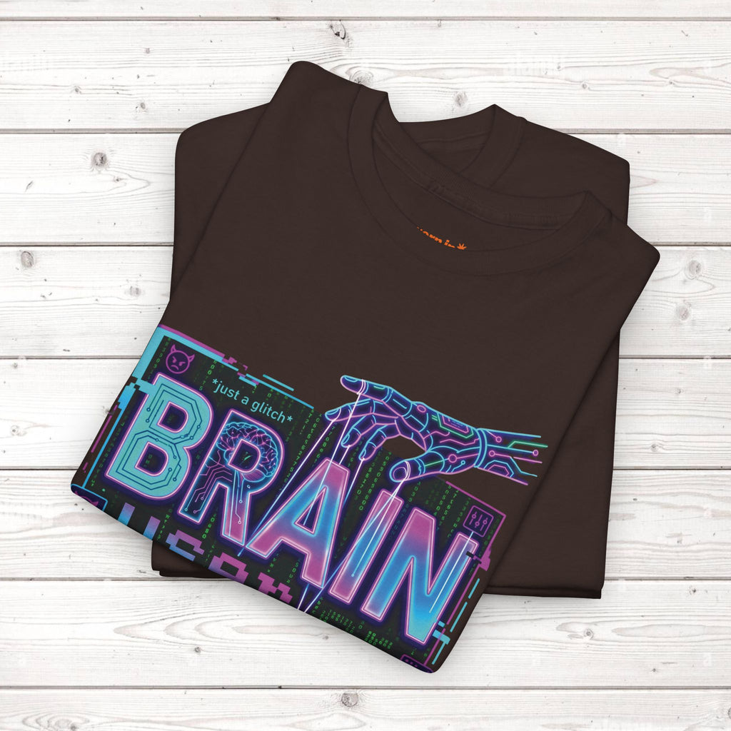 Brain User or Abuser GEN Z Unisex Tee — Retro Cyberpunk "Use Your Brain" Graphic T-Shirt