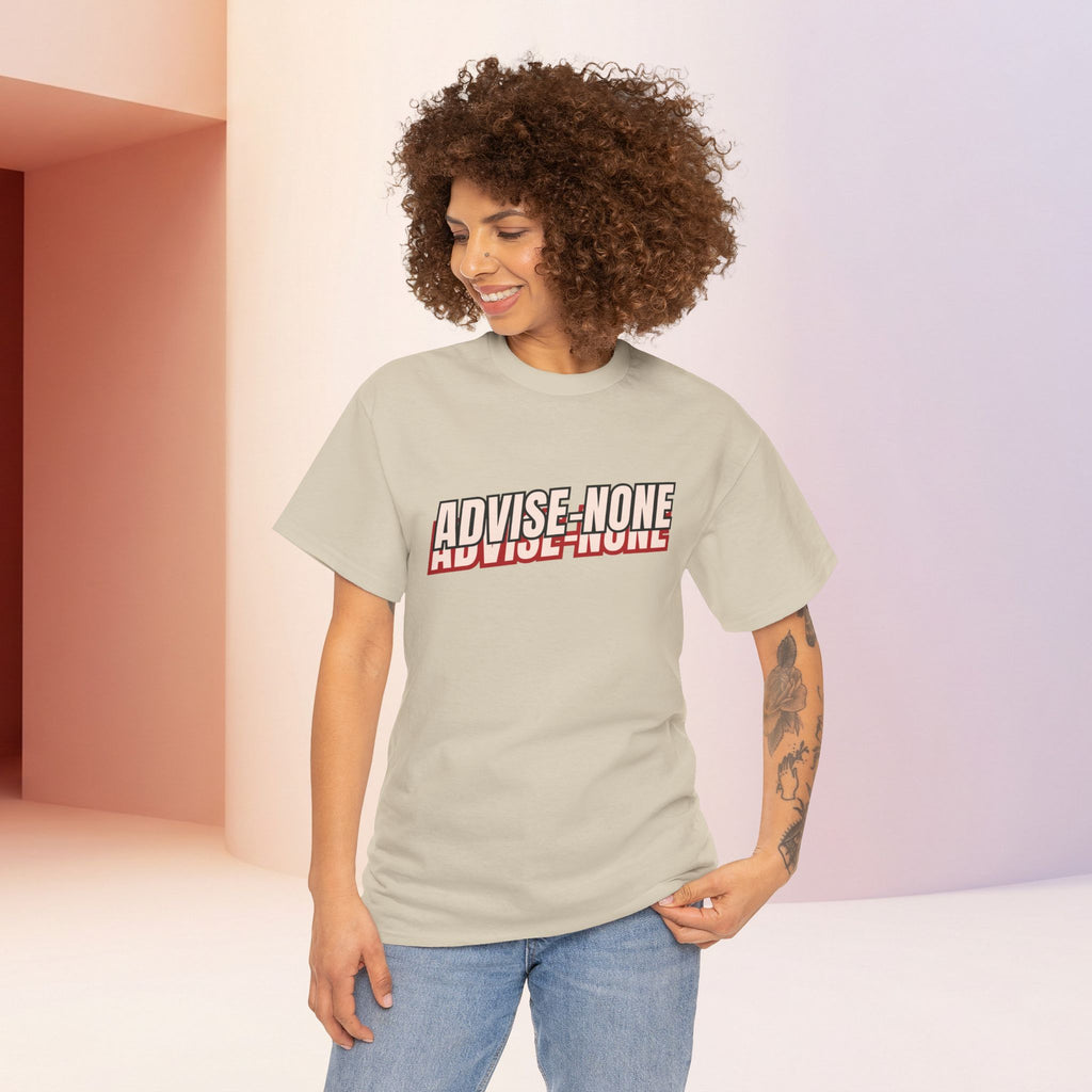 Advise None | Retro Slanted Unisex Graphic Tee