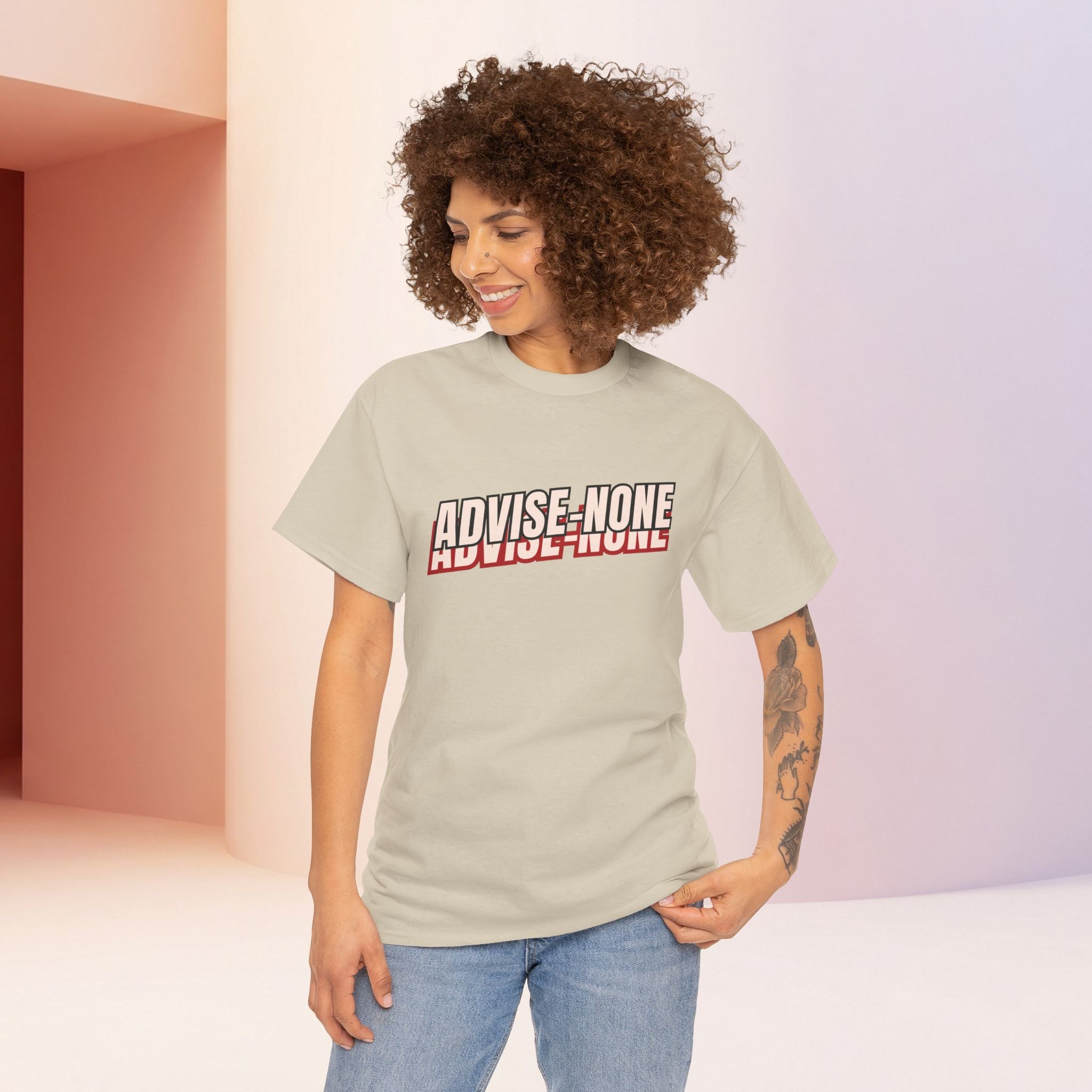 Advise None | Retro Slanted Unisex Graphic Tee
