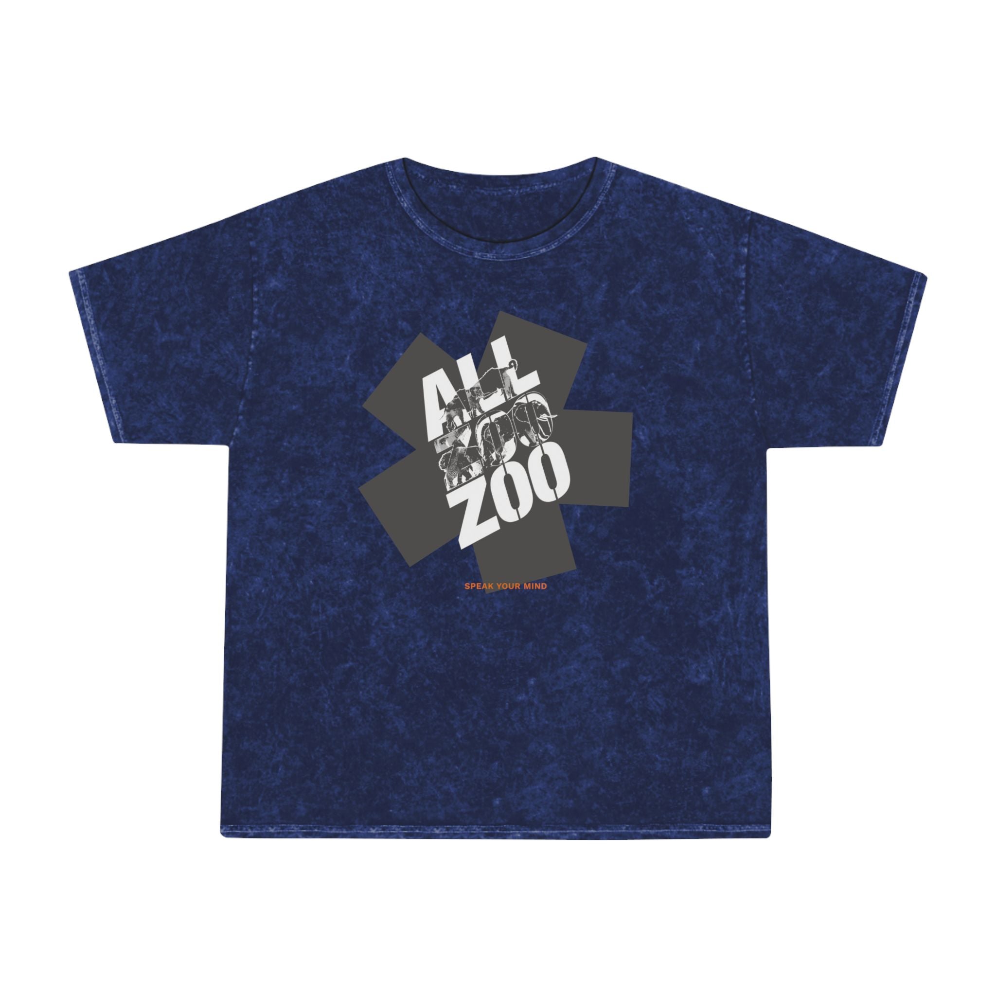 All Zoo Graphic Premium Mineral Washed T-Shirt | Vintage Washed T-Shirt mit Tiermotiv
