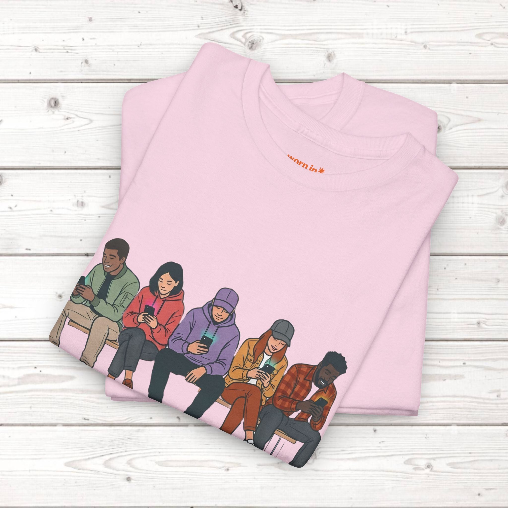 Connected Friends Graphic Tee – Casual Unisex Crewneck Shirt