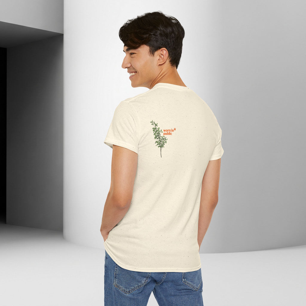 Unisex Botanical Tee — "Feel Free to Be Bored" Graphic T-Shirt