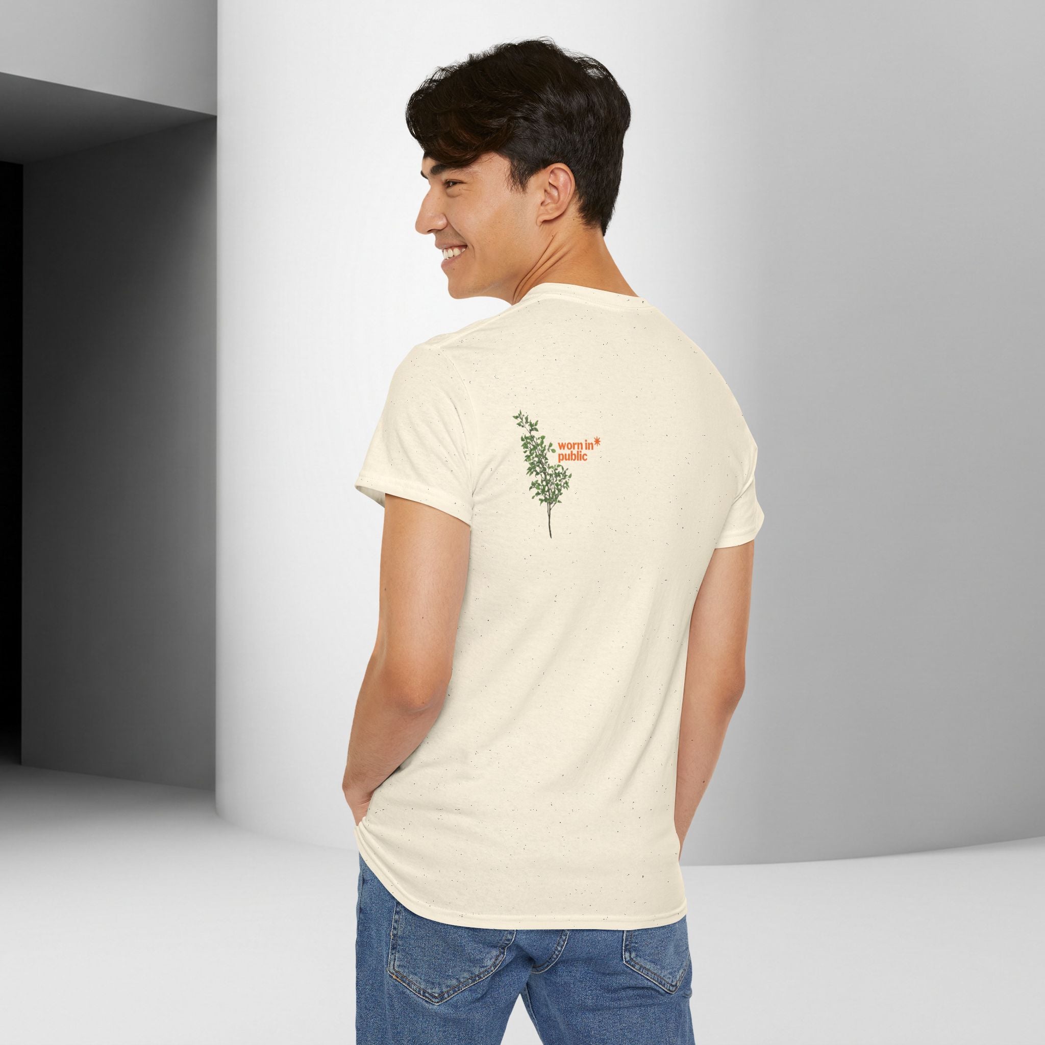 Unisex Botanical Tee — "Feel Free to Be Bored" Graphic T-Shirt