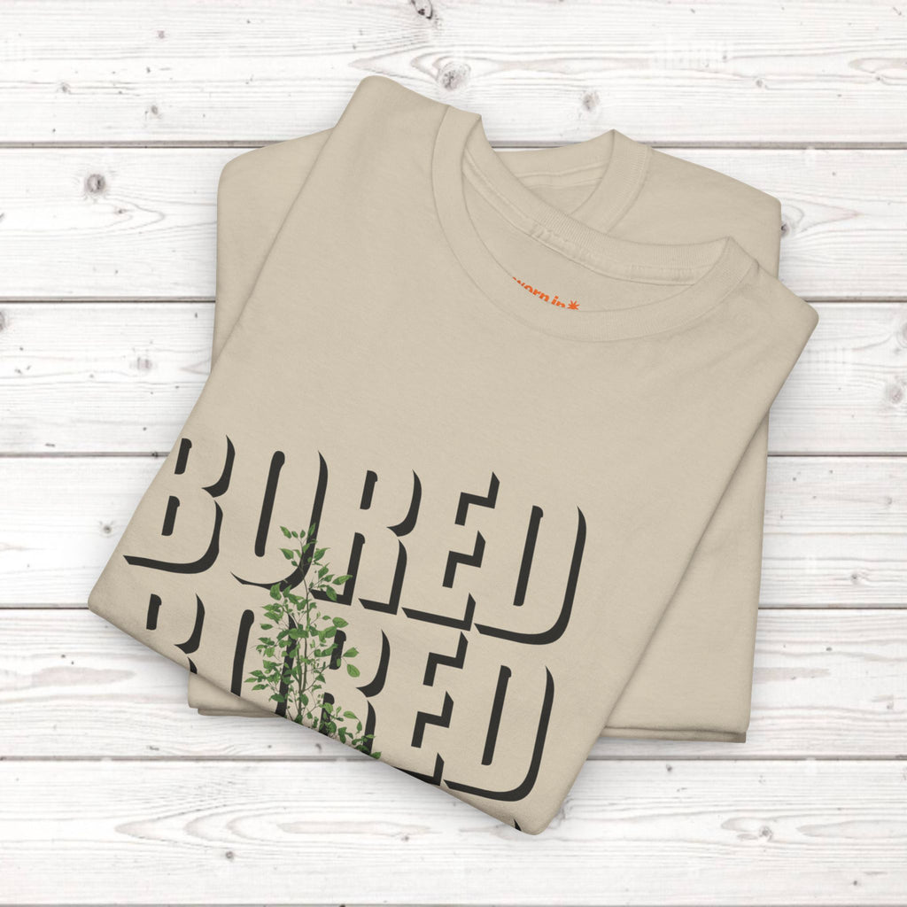Unisex Botanical Tee — "Feel Free to Be Bored" Graphic T-Shirt