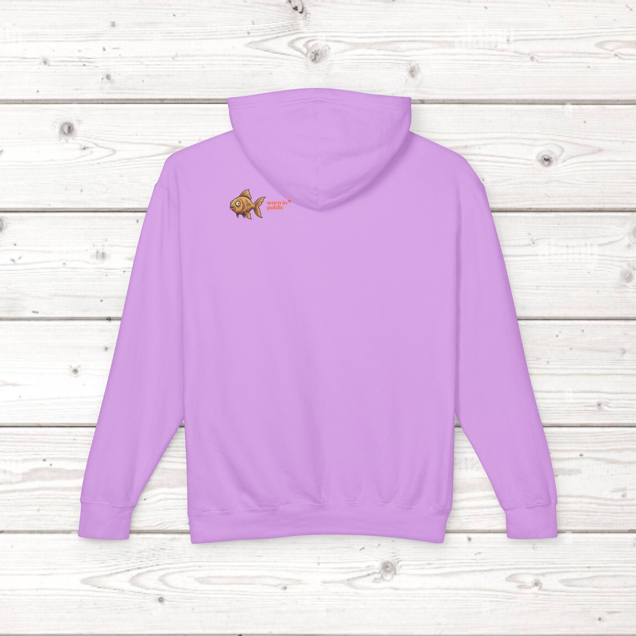 Fish Brain Substitution Plan Hoodie — Vintage Unisex Surreal Graphic Pullover