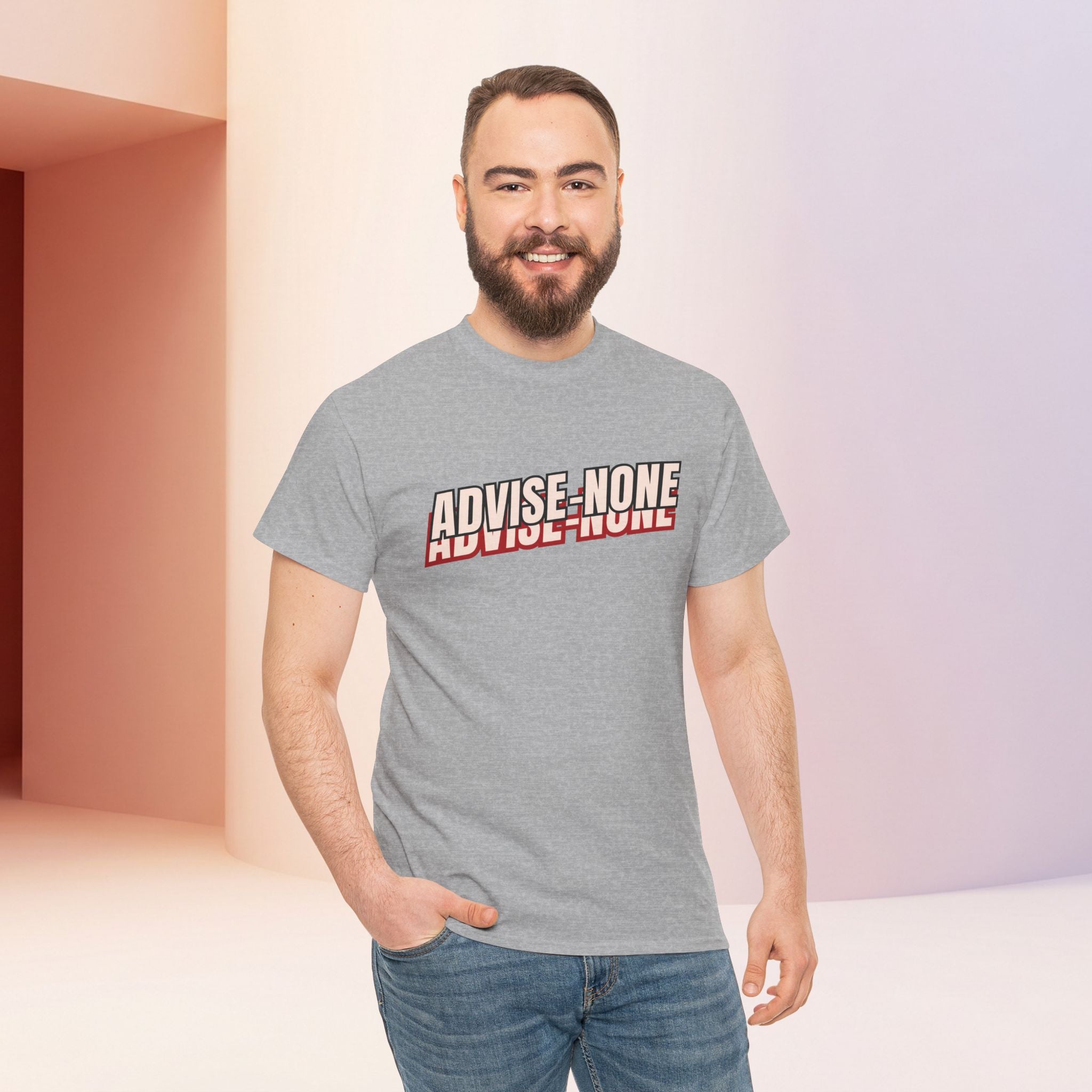 Advise None | Retro Slanted Unisex Graphic Tee