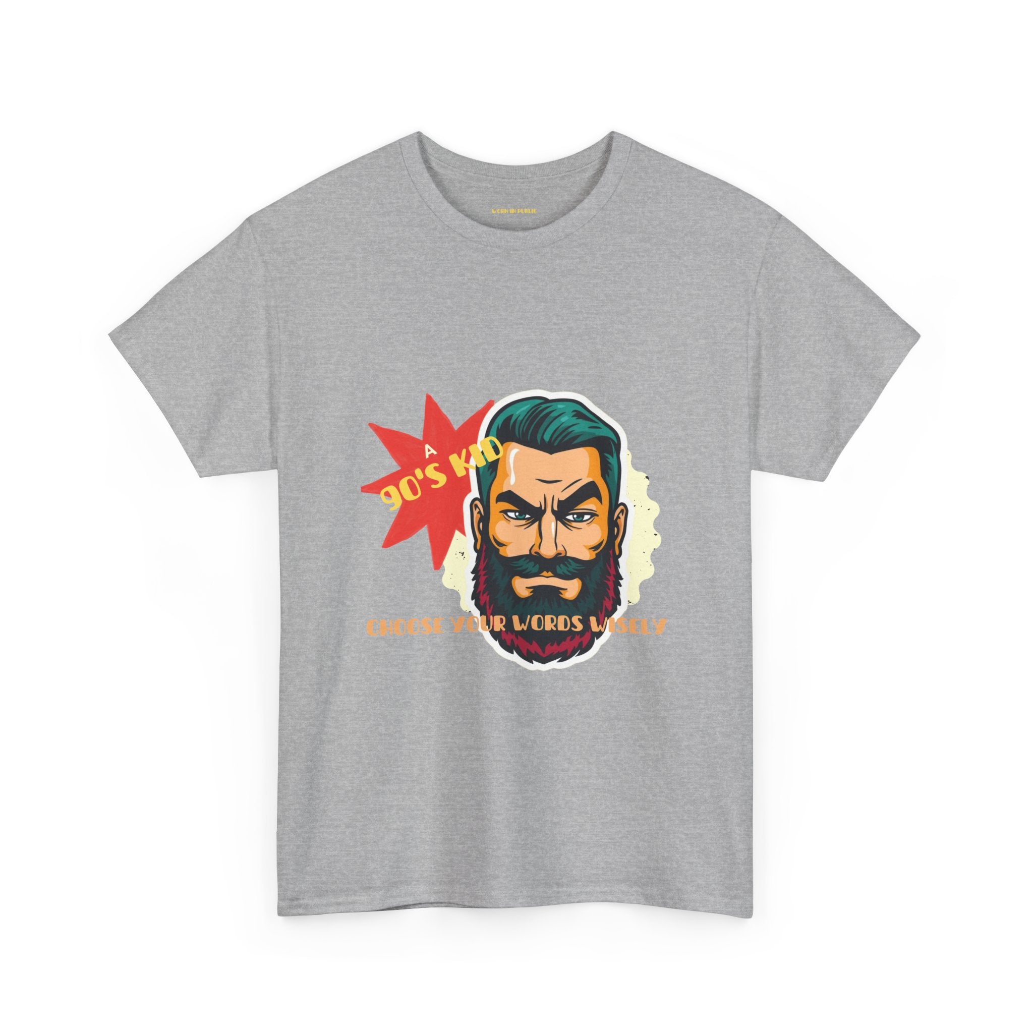 Born in the 90's comes with a beard T-Shirt | Tee for real Men