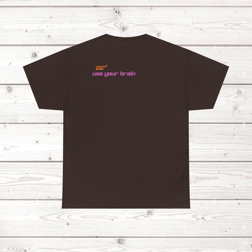 Brain User or Abuser GEN Z Unisex Tee — Retro Cyberpunk "Use Your Brain" Graphic T-Shirt