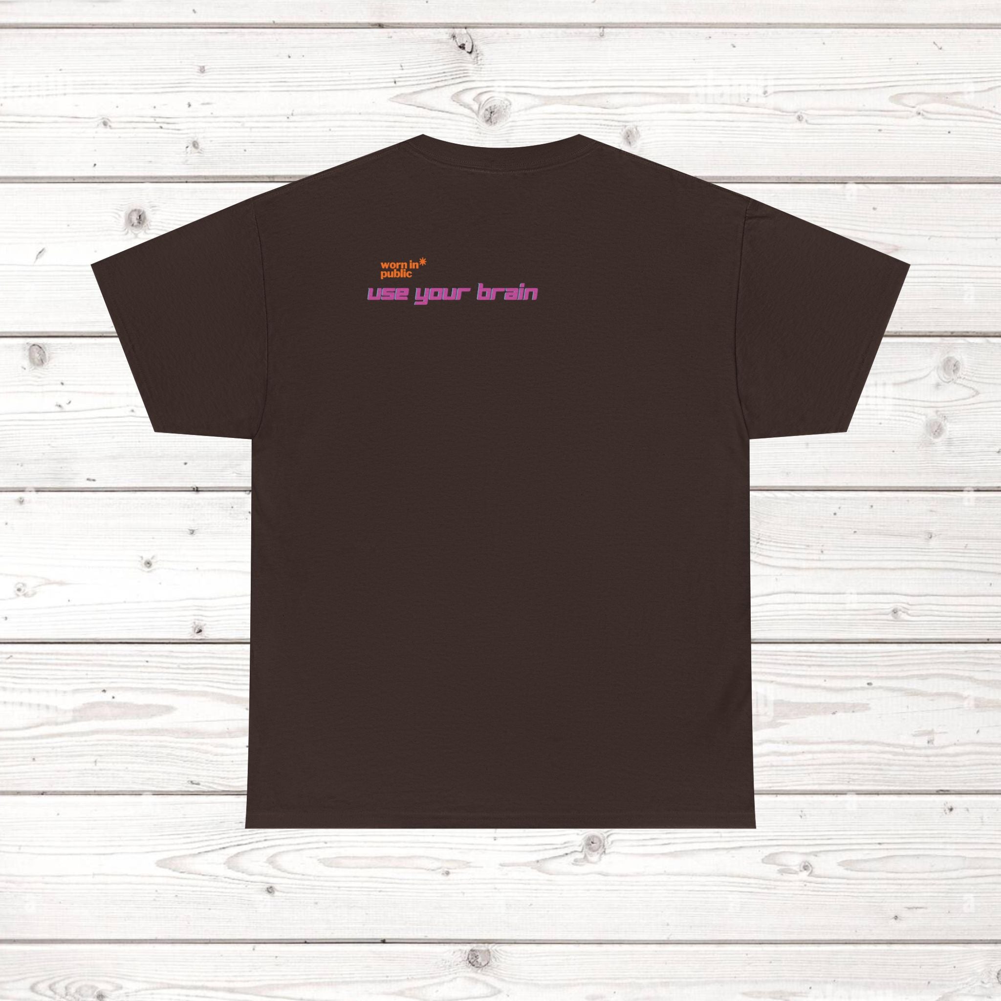 Brain User or Abuser GEN Z Unisex Tee — Retro Cyberpunk "Use Your Brain" Graphic T-Shirt