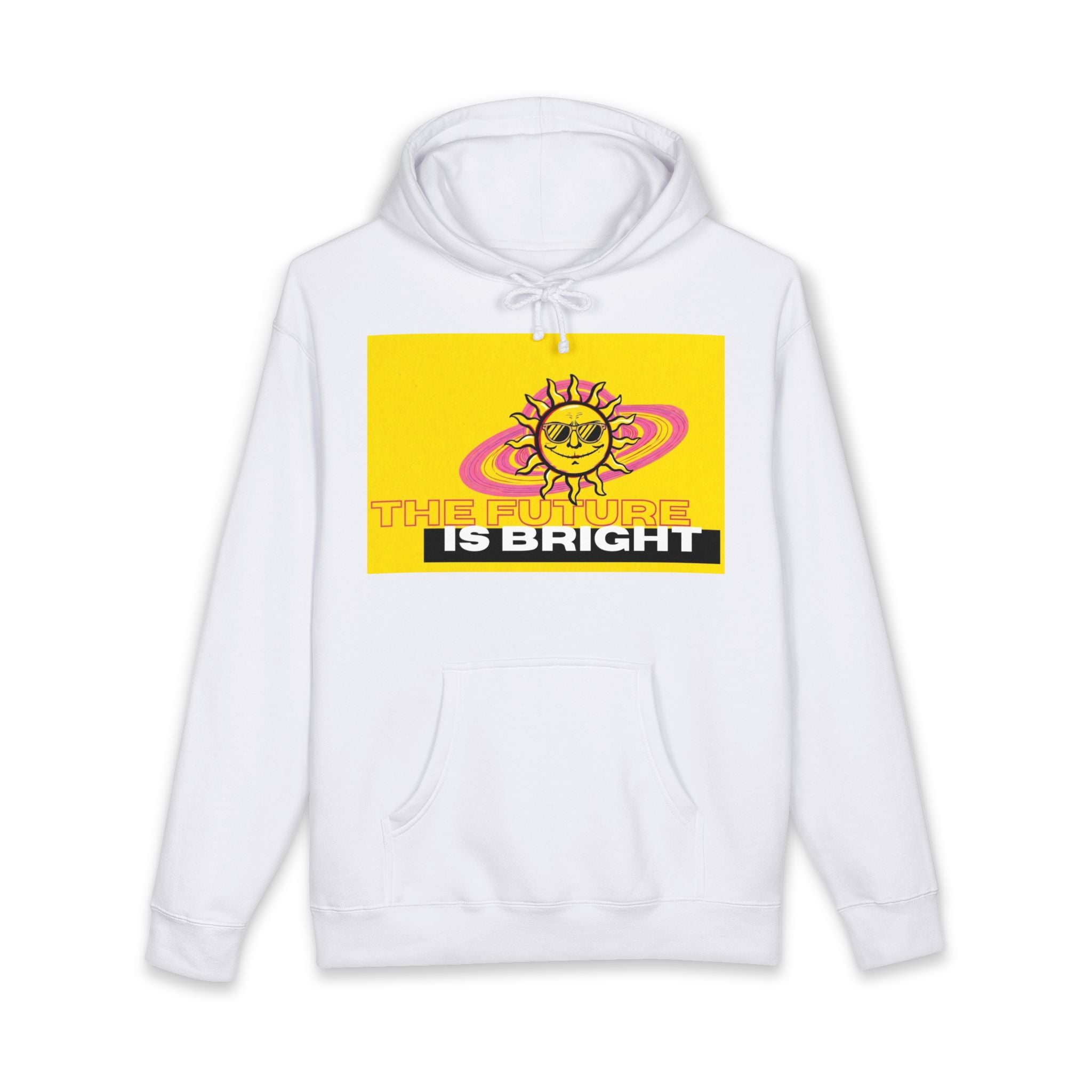 The Future Is Bright Hoodie | Retro Sun Graphic Pullover Sweatshirt