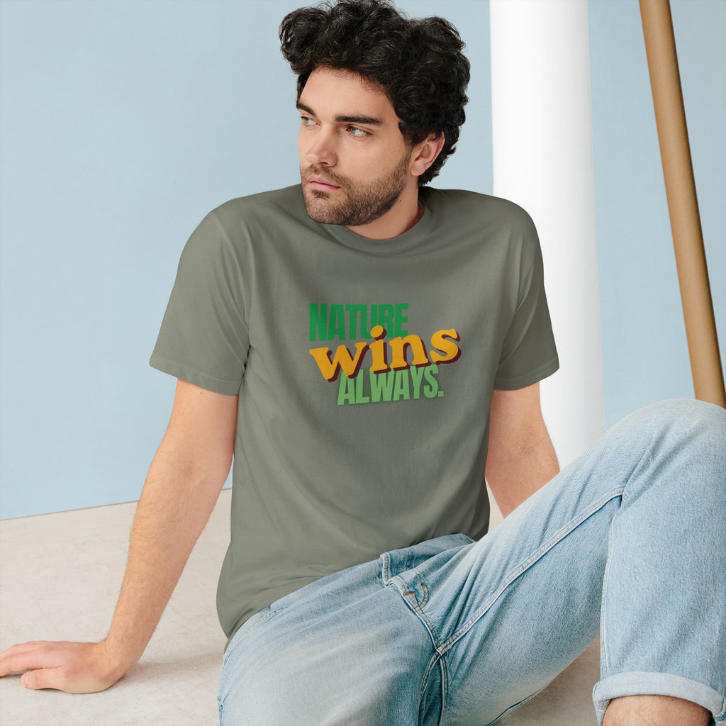 Nature Wins Always ORGANIC T-Shirt | Bold Nature Graphic Tee