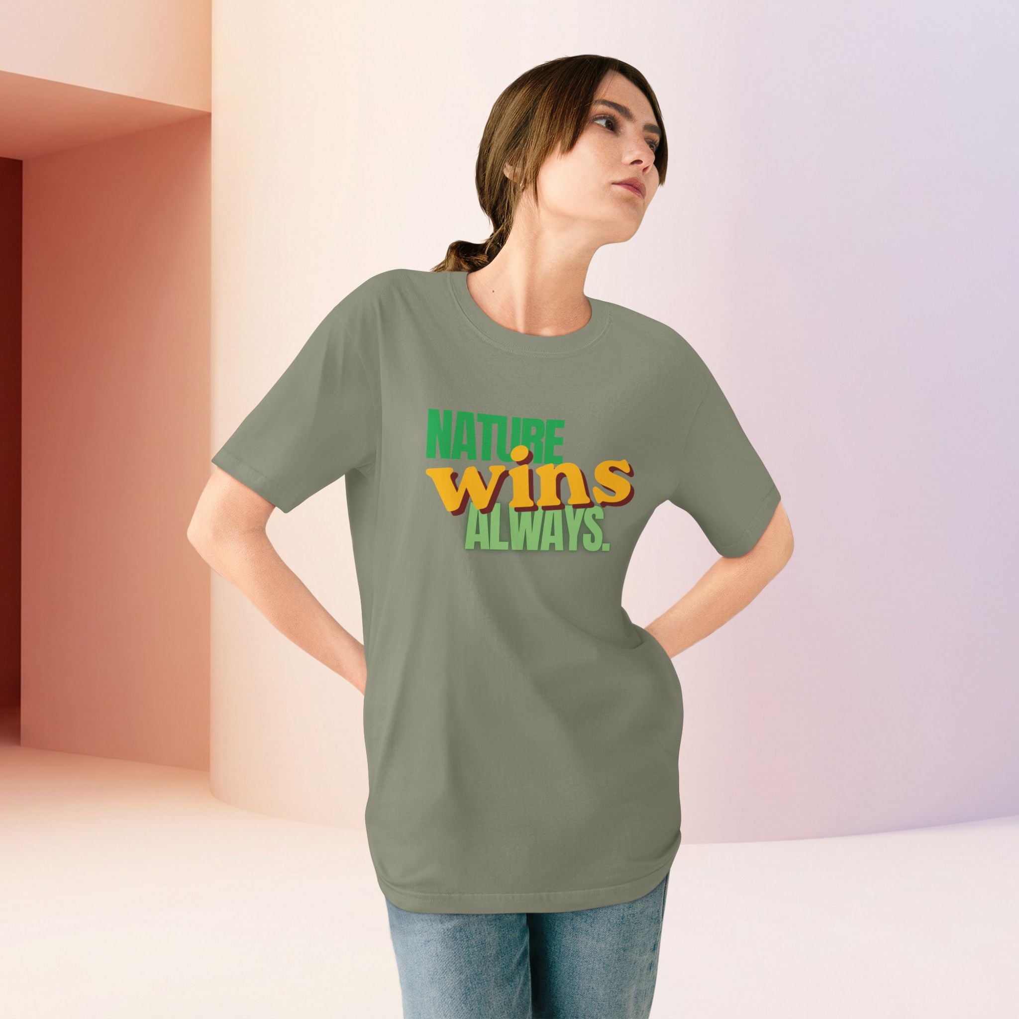 Nature Wins Always ORGANIC T-Shirt | Bold Nature Graphic Tee