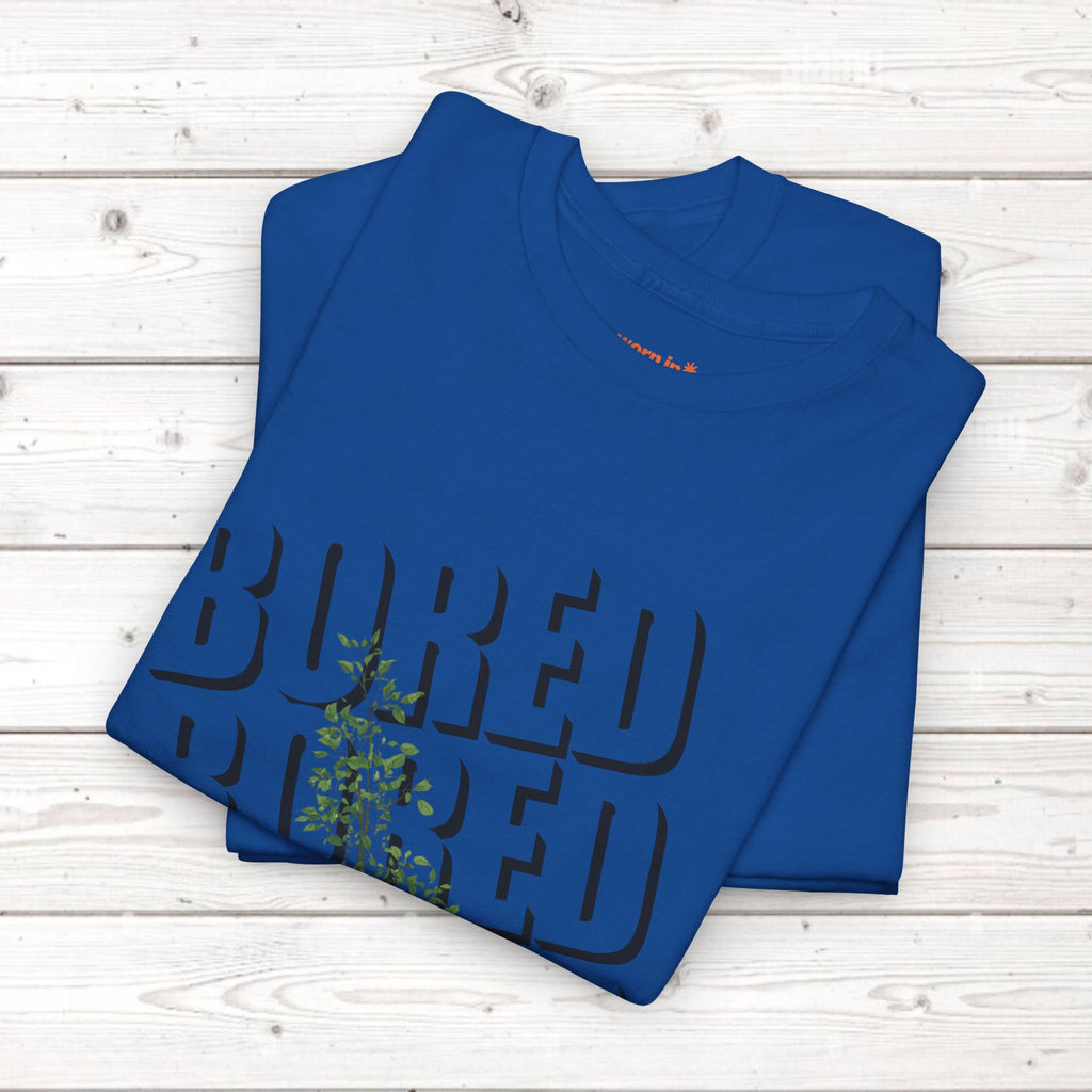 Unisex Botanical Tee — "Feel Free to Be Bored" Graphic T-Shirt