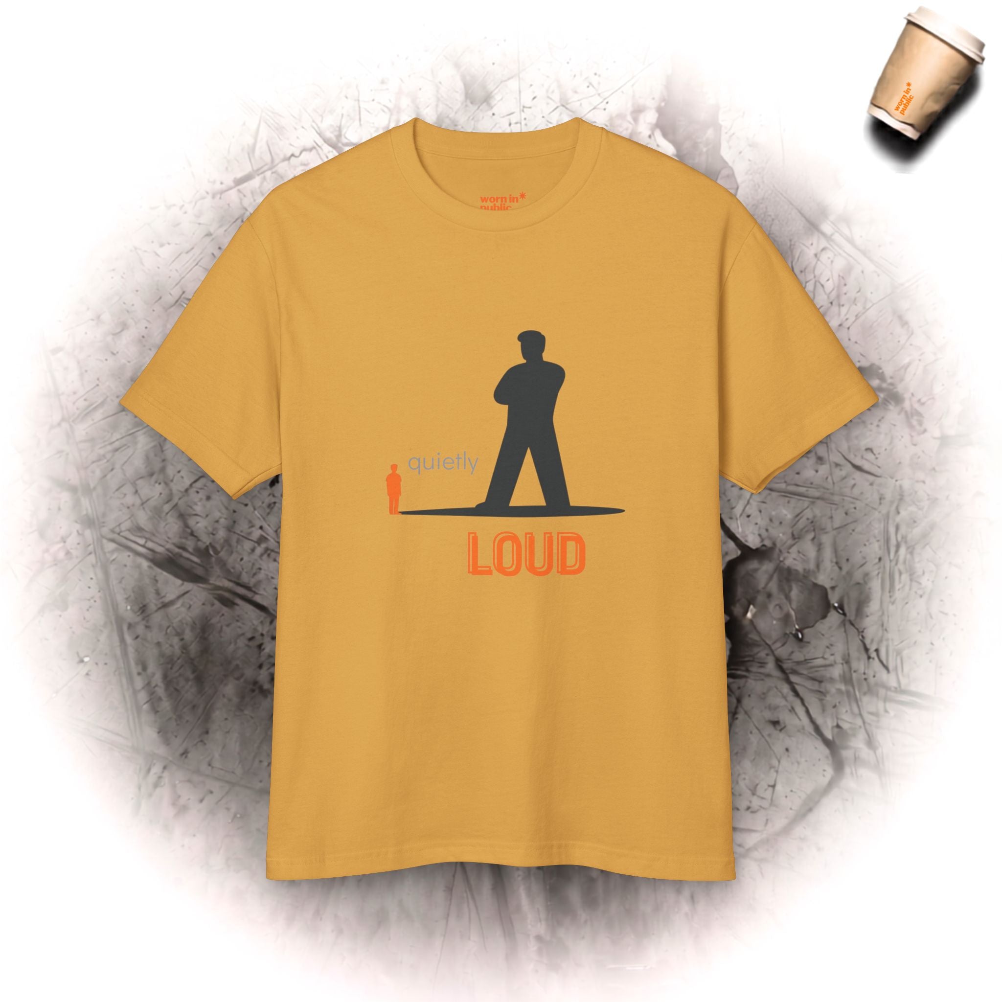 Unisex-Grafik-T-Shirt „Quietly Loud“ | Statement-T-Shirt für leise Starke