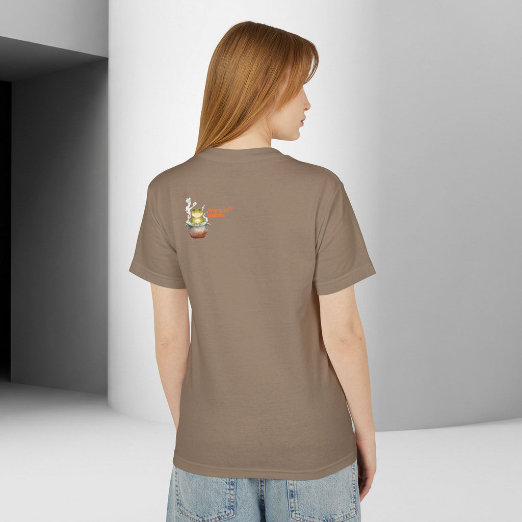 Graphic Unisex Tee — 'We Are Just The Frog in the Boiling Water' Funny Frog Shirt