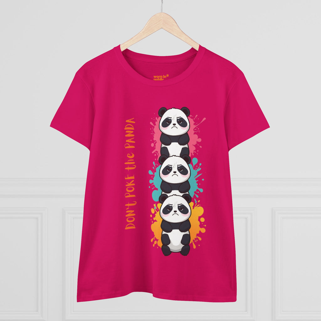 Don't Poke the Panda Women's T-Shirt | Cute Panda Stack Graphic Tee