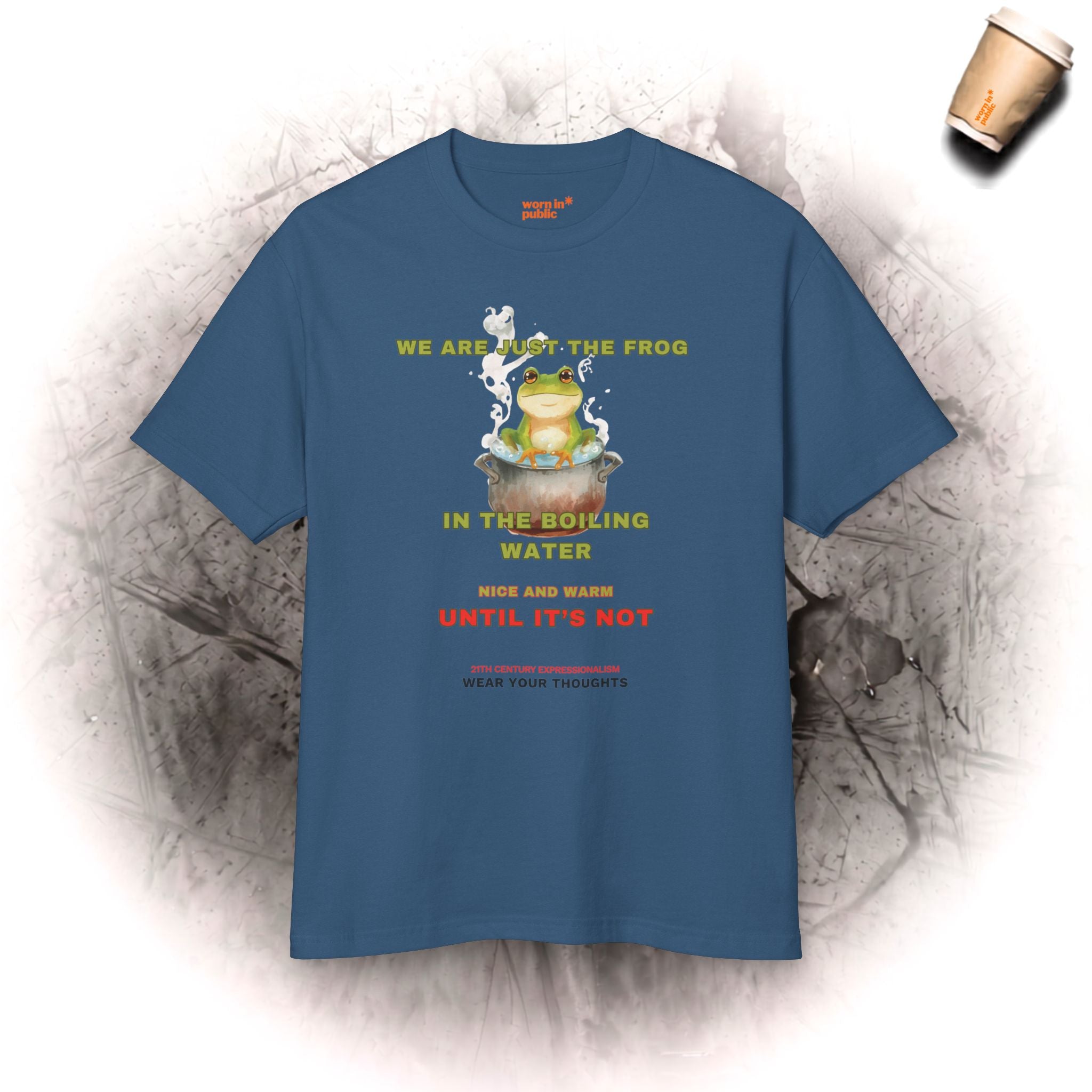 Frog in Boiling Water Graphic Tee | Unisex Social Commentary Shirt