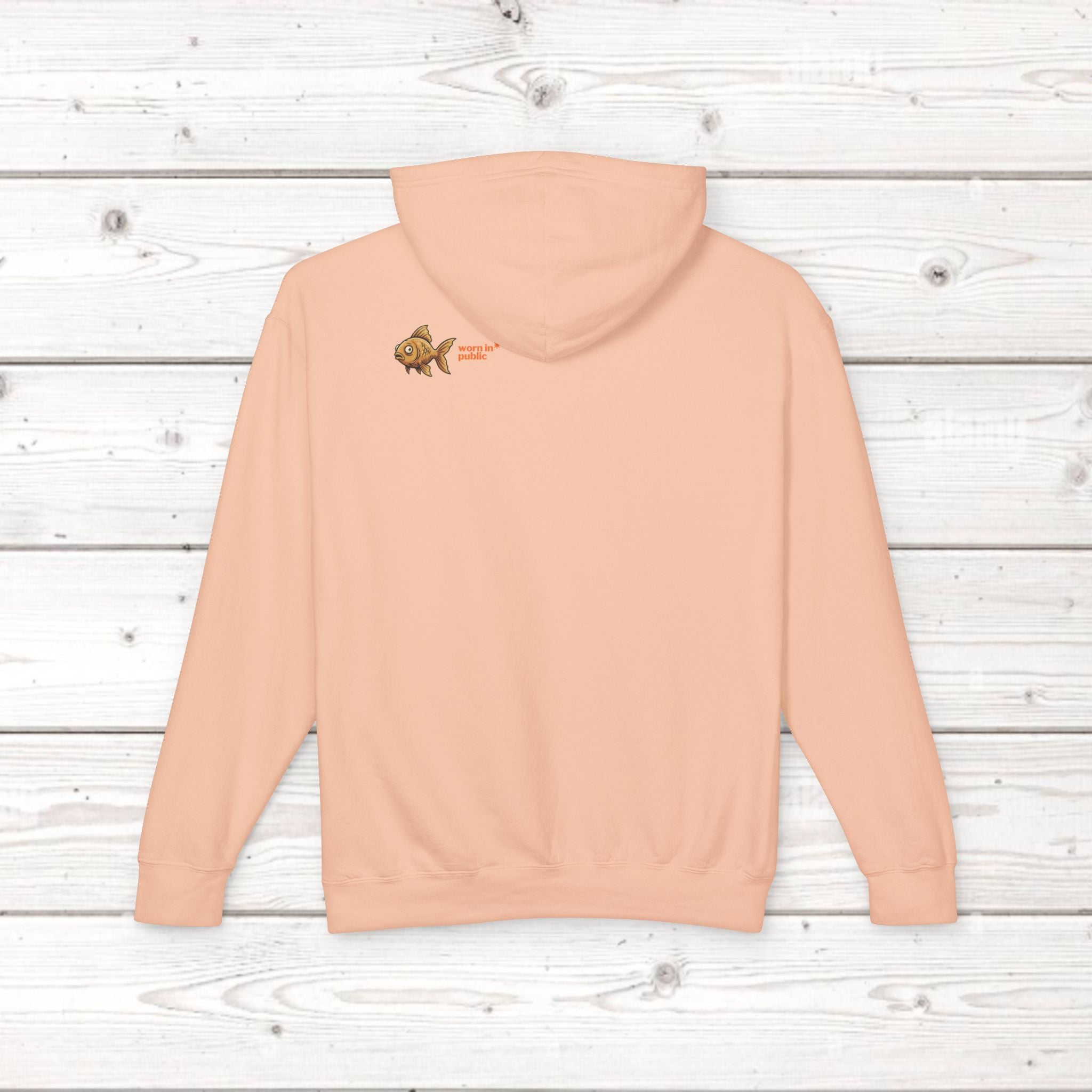 Fish Brain Substitution Plan Hoodie — Vintage Unisex Surreal Graphic Pullover