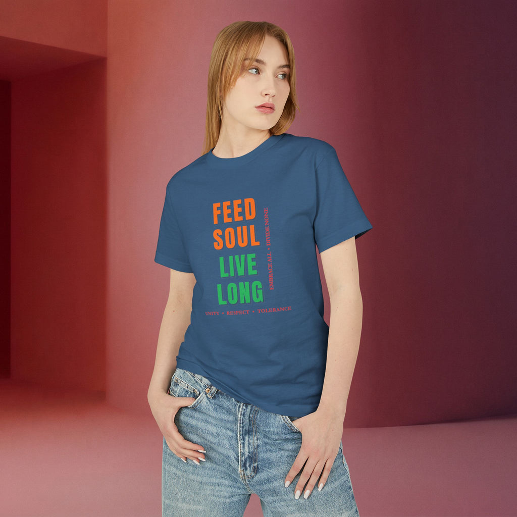 Feed Soul Live Long | Retro Unity Unisex Graphic Tee