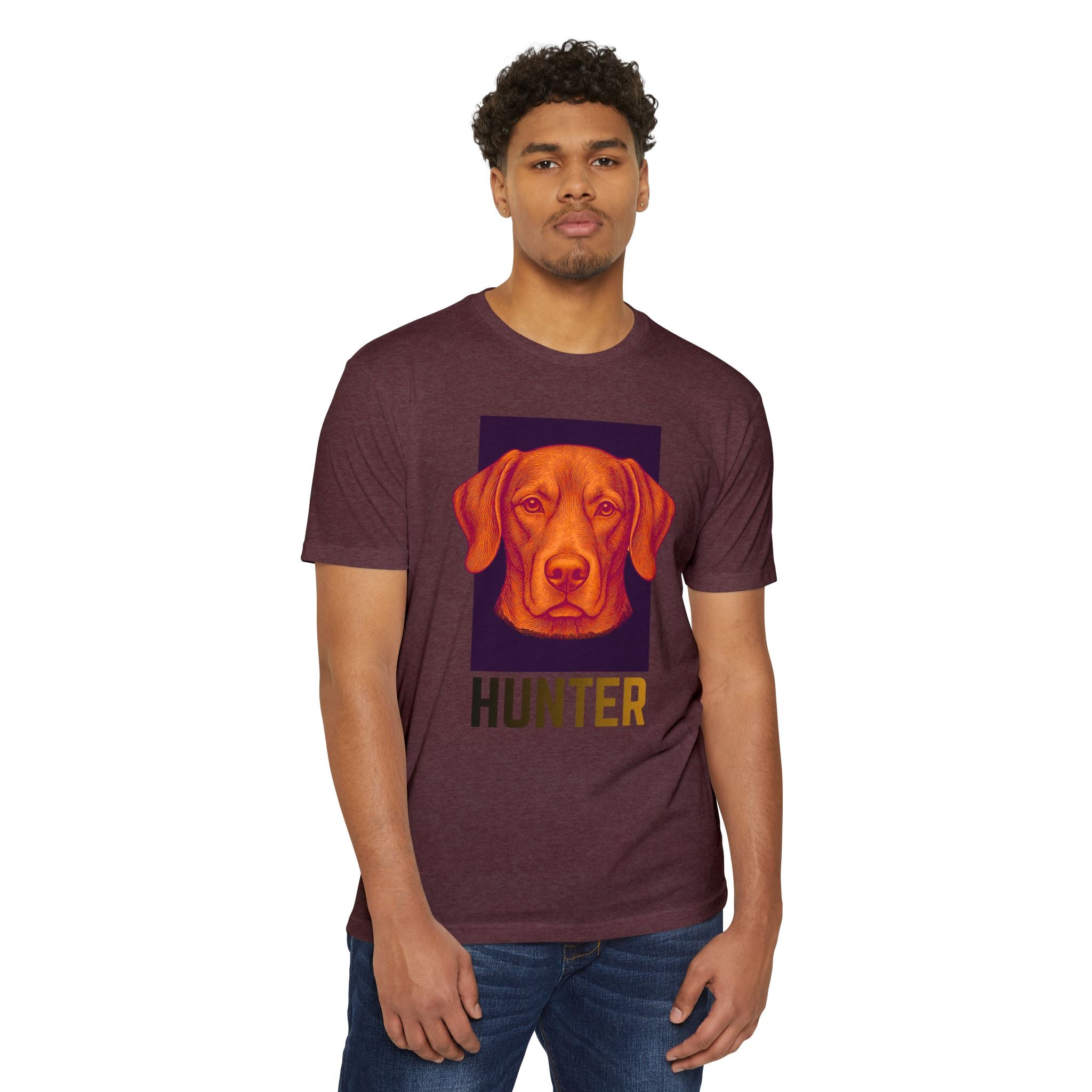 Ultimate Hunter T-Shirt | Retro Vizsla Head Graphic Tee for Dog Lovers
