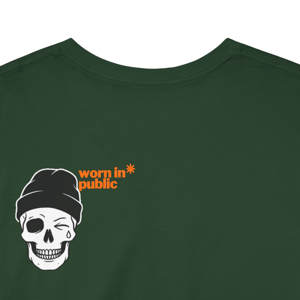 Too Tired To Care Skull T-Shirt | Funny Sarcastic Graphic Tee for the Exhausted