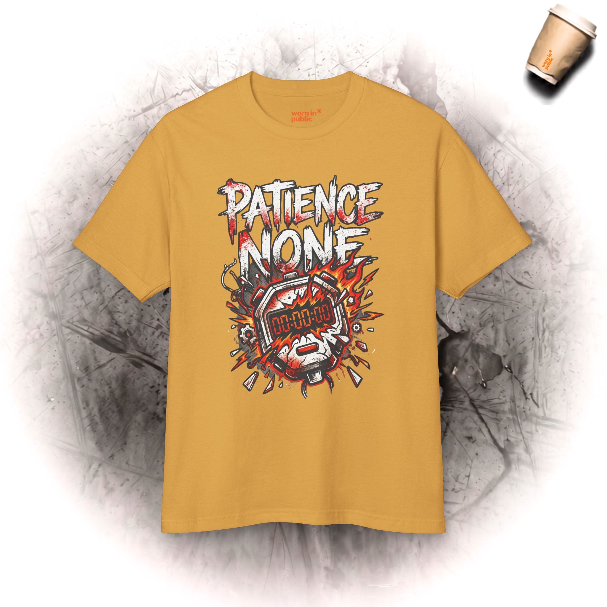 Geduld Null | Bomb Timer Streetwear Grafik-T-Shirt