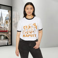 Kaputt Graphic Ringer T-Shirt — Vintage Unisex Distressed Map Design