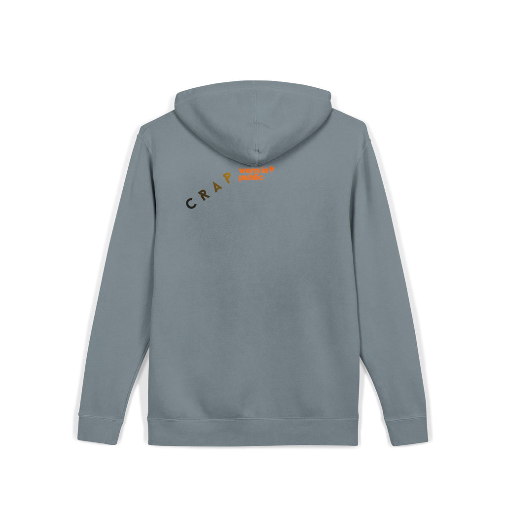 Fashion SHITS Hoodie | Minimal 'Crate' Graphic Pullover in Vintage Wash
