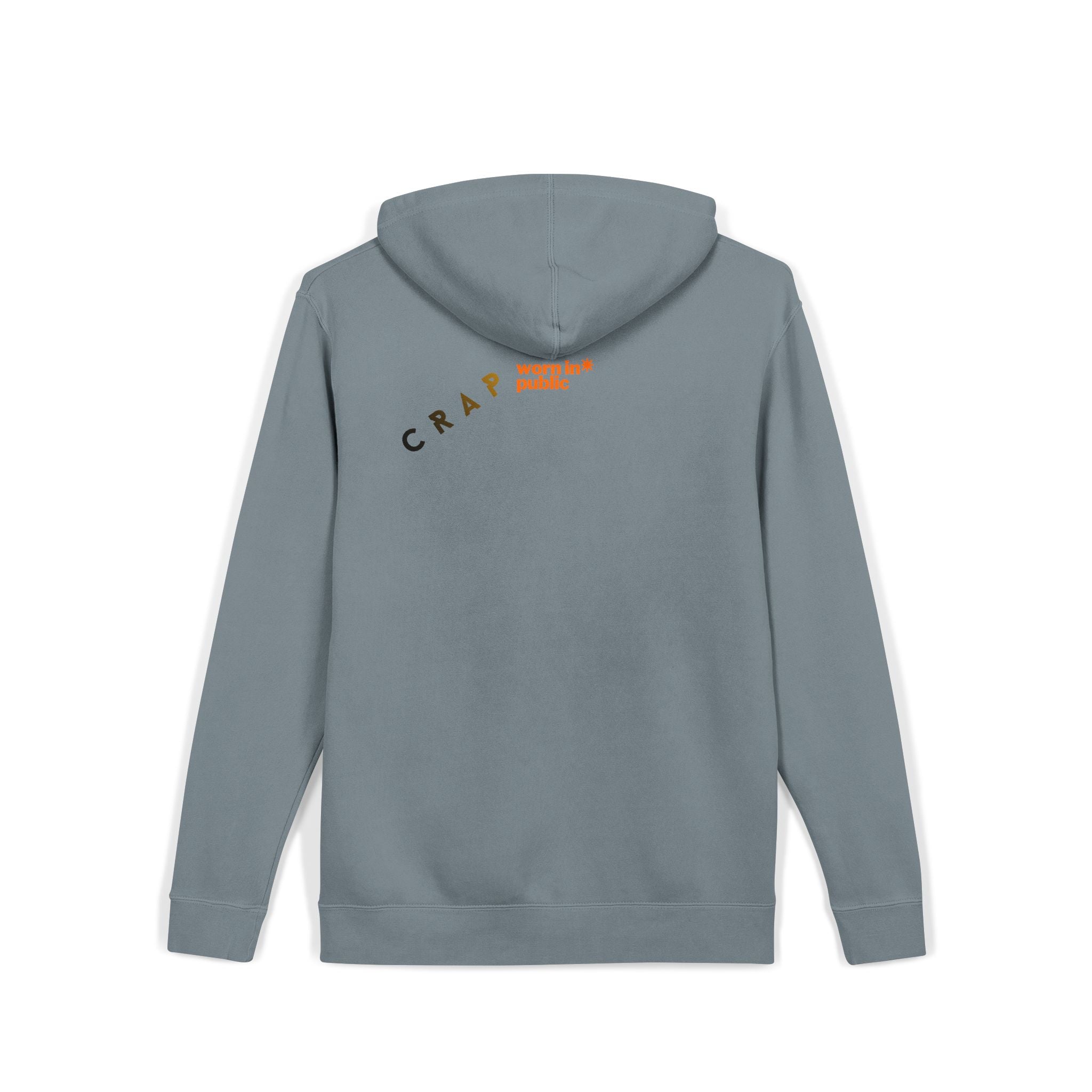 Fashion SHITS Hoodie | Minimal 'Crate' Graphic Pullover in Vintage Wash