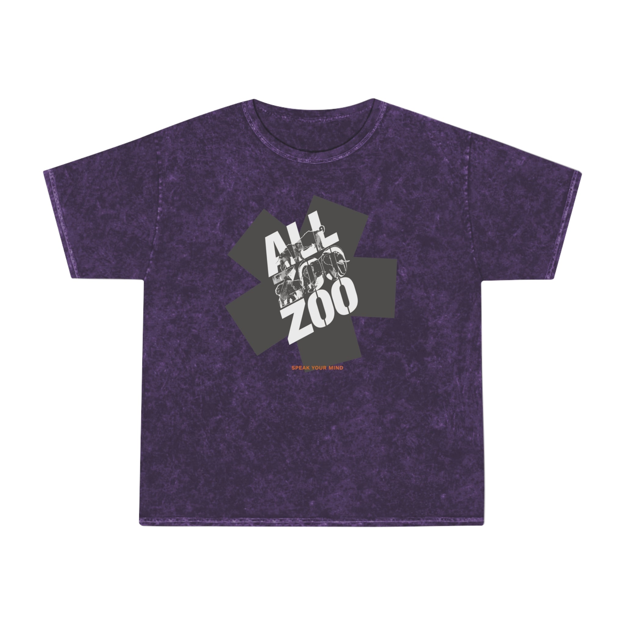 All Zoo Graphic Premium Mineral Wash T-Shirt | Vintage Washed Animal Graphic Tee