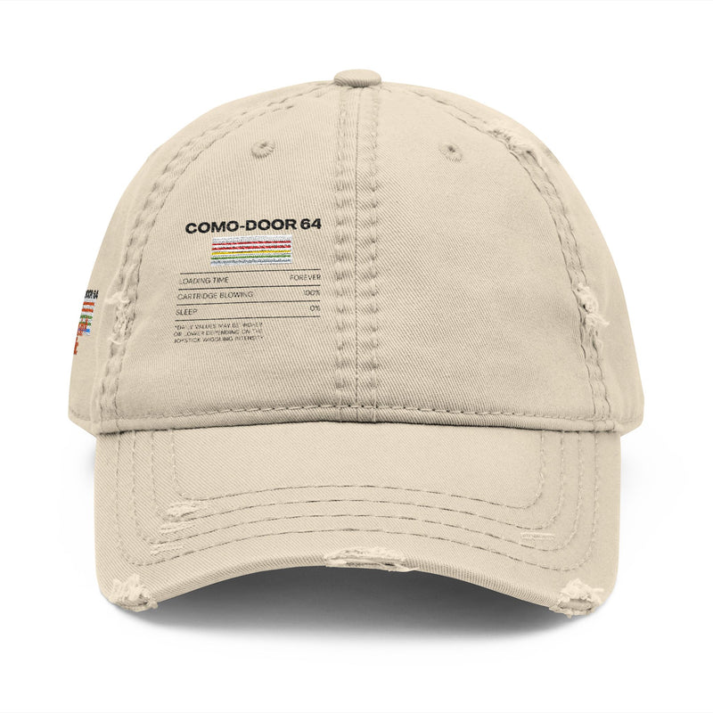 Distressed Bestickte Dad Hat | Vintage COMO-DOOR Kappe