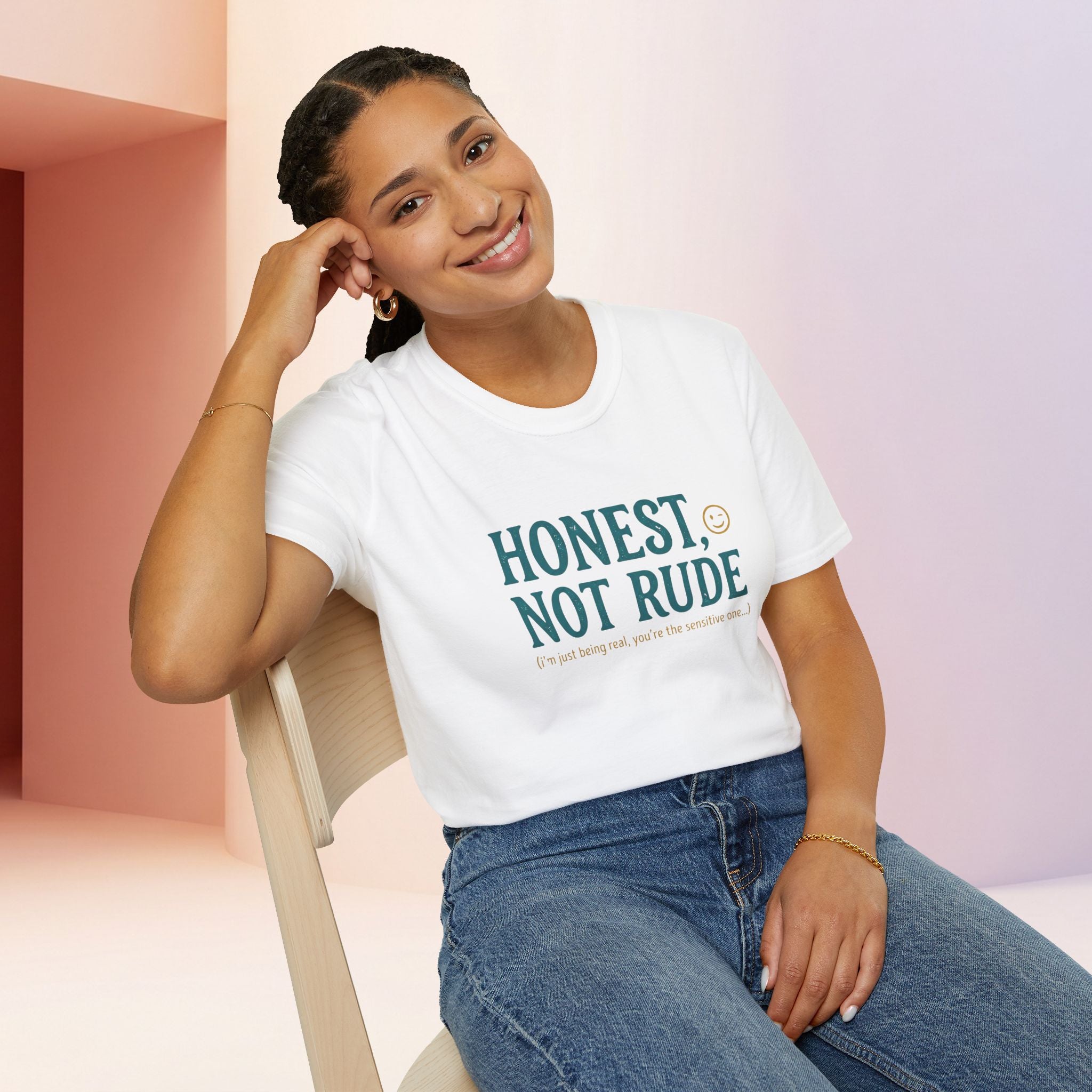 Honest Not Rude | Funny Sarcastic Unisex Graphic Tee for Real Talk